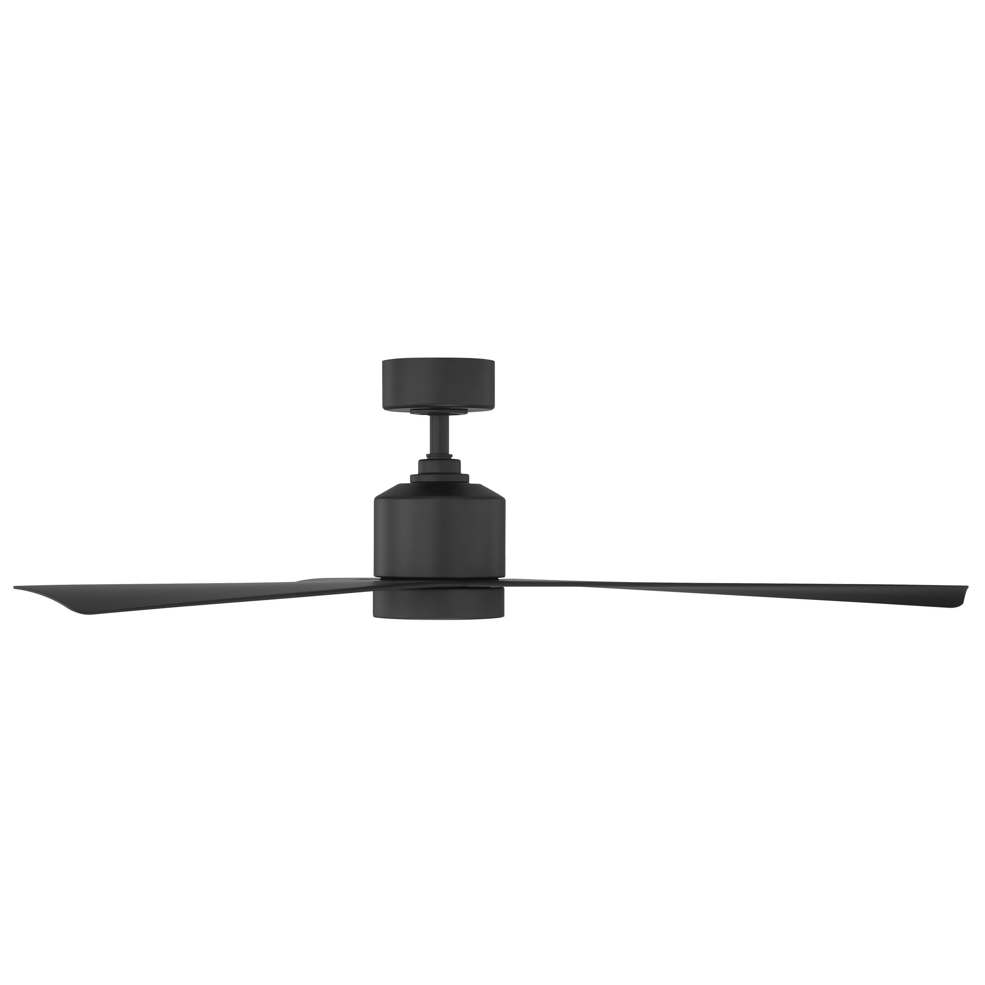 Lotus Smart 54in Matte Black 3-Blade Ceiling Fan with 3000K LED Light Kit, Remote Control, Alexa & Google Assistant Compatible, Ideal for Living Room, Bedroom, and Patio
