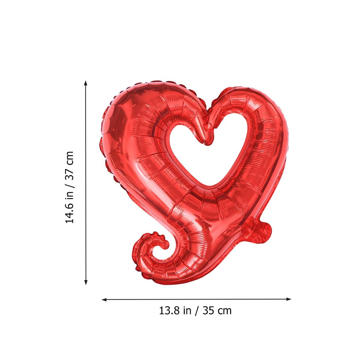 BinaryABC 10Pcs Red Heart Foil Balloons for Valentine's Day, Engagement & Wedding Decorations - Romantic Party Supplies for Anniversary, Birthday, and Special Occasions
