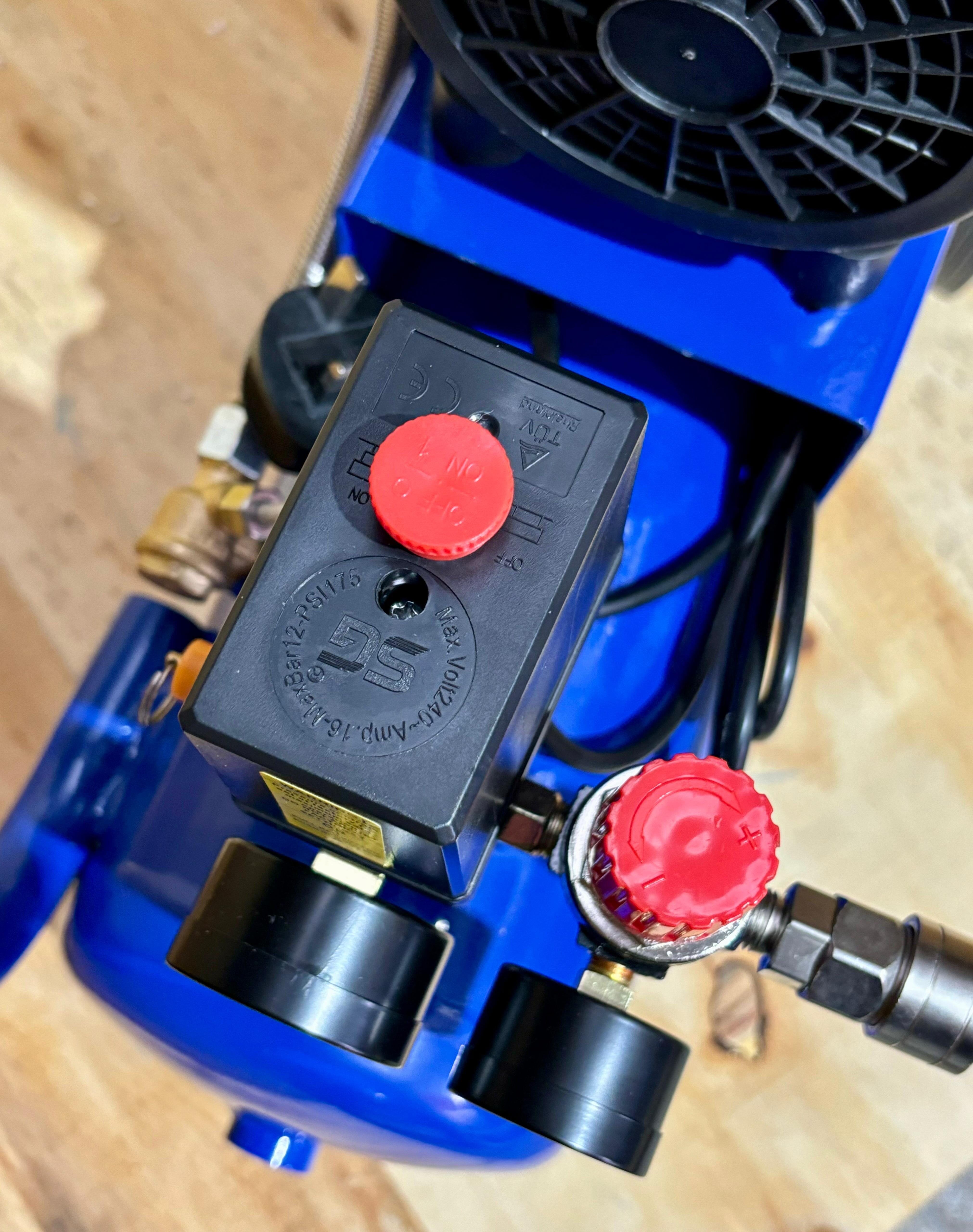 1.5HP 12L Oil-Free Silent Air Compressor by Aiko | Model GDG12 - Perfect for Home DIY, Woodworking, and Inflating Tires