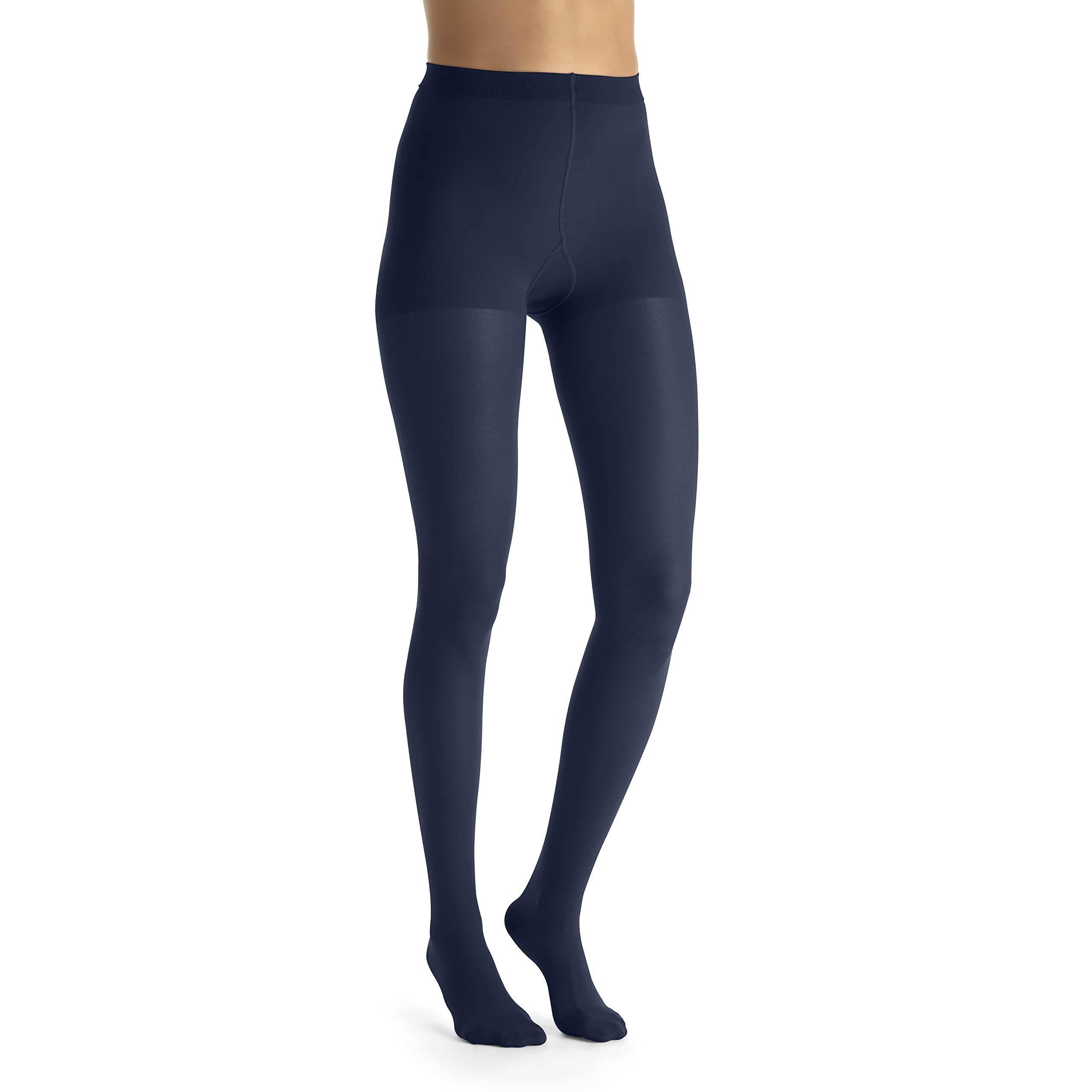 Jobst UltraSheer Women's Waist-High Compression Stockings 20-30 mmHg - Closed Toe Medical Support for Varicose & Spider Veins - Swelling Relief - Midnight Navy Large - Perfect for Travel, Pregnancy & Post-Surgery Recovery