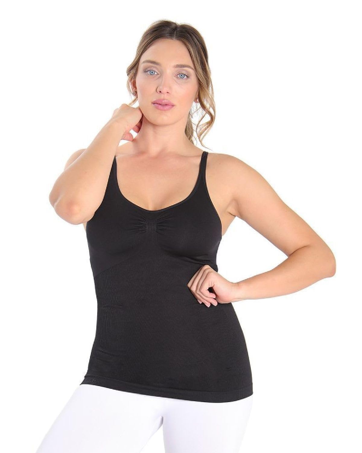 SlimMe Women's Shaping Sport Cami Tank Top - Breathable Comfortable Compression Camisole for Workout & Yoga (Sizes S-XL) | Perfect for Gym, Running & Everyday Wear