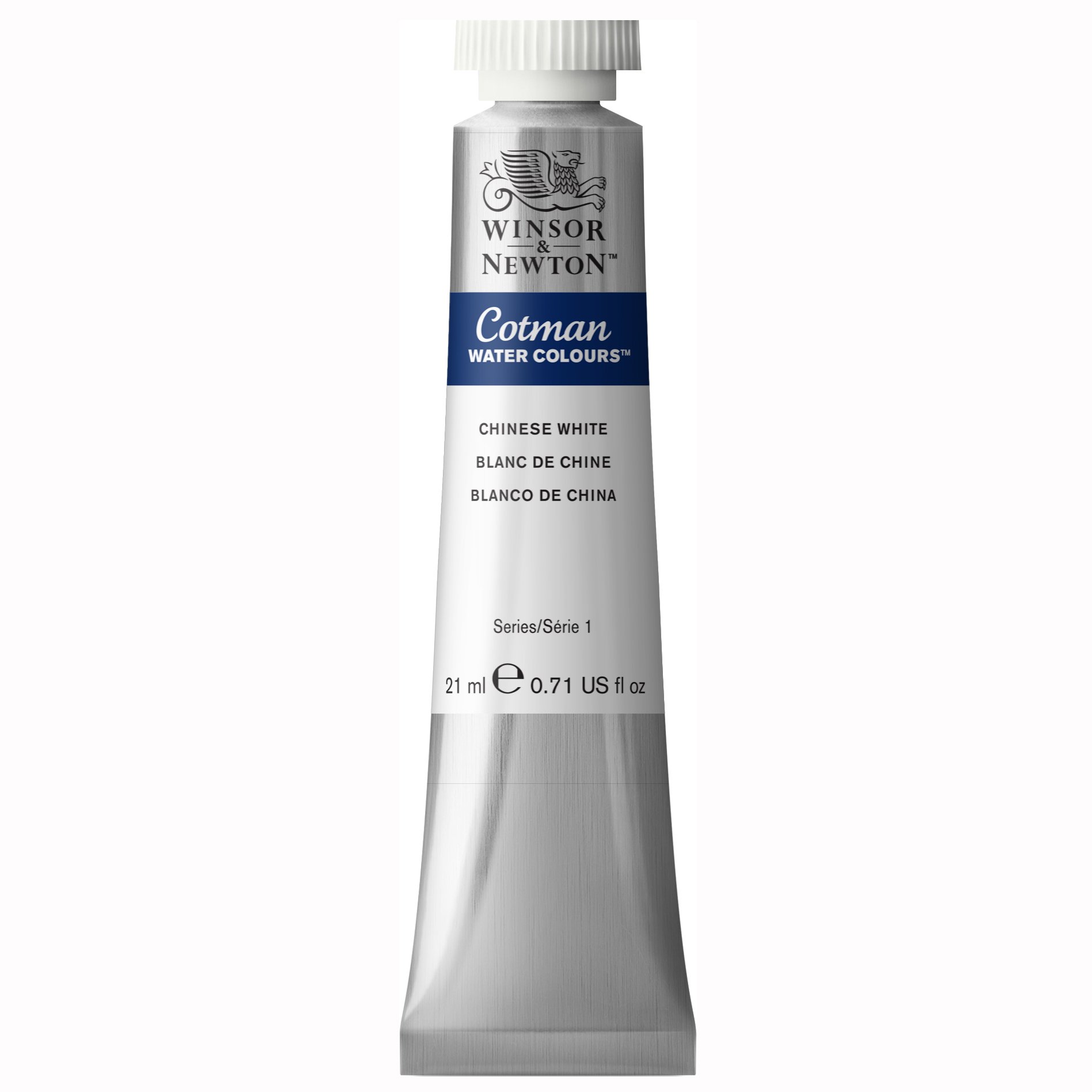 Winsor & Newton Cotman Watercolor Paint Tube - 21ml (0.71 oz) Chinese White | Professional Artist Grade Watercolors for Painting, Sketching & DIY Art Projects