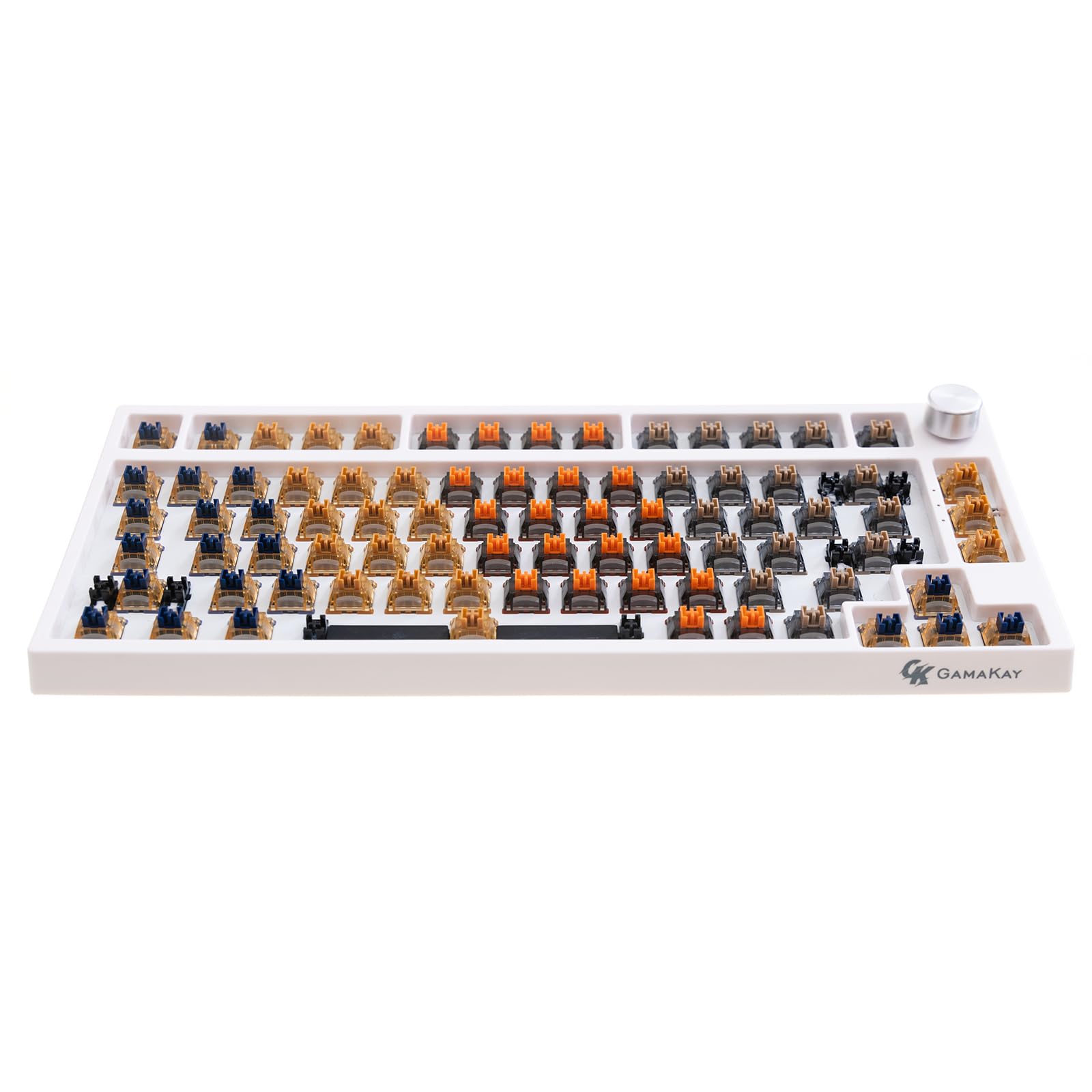 GK GAMAKAY Planet Series LED Diffuser Linear Mechanical Keyboard Switch - 5 Pin Pre-lubed Switches for DIY Gaming Keyboards (Mars Switch - 90Pcs) - Perfect for Esports, Typing & Custom Keyboard Builds