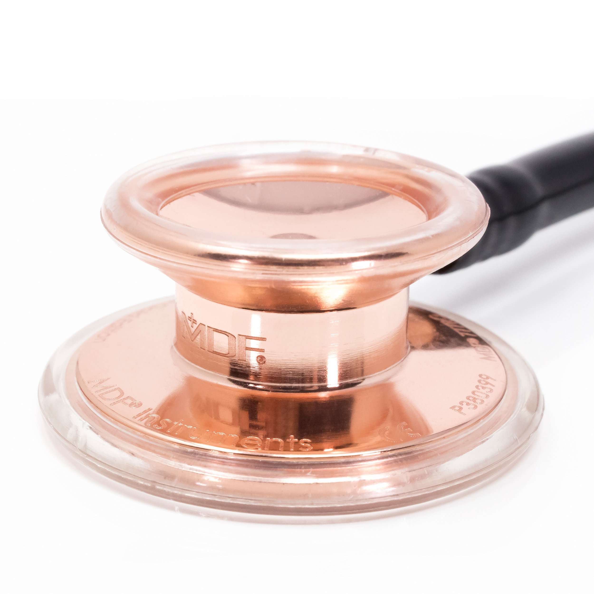 Premium MDF777RG11 RoseGold MD One Stainless Steel Stethoscope for Adults - Black Tube with RoseGold Chestpiece & Headset | Ideal for Doctors, Nurses, Medical Students & Healthcare Professionals