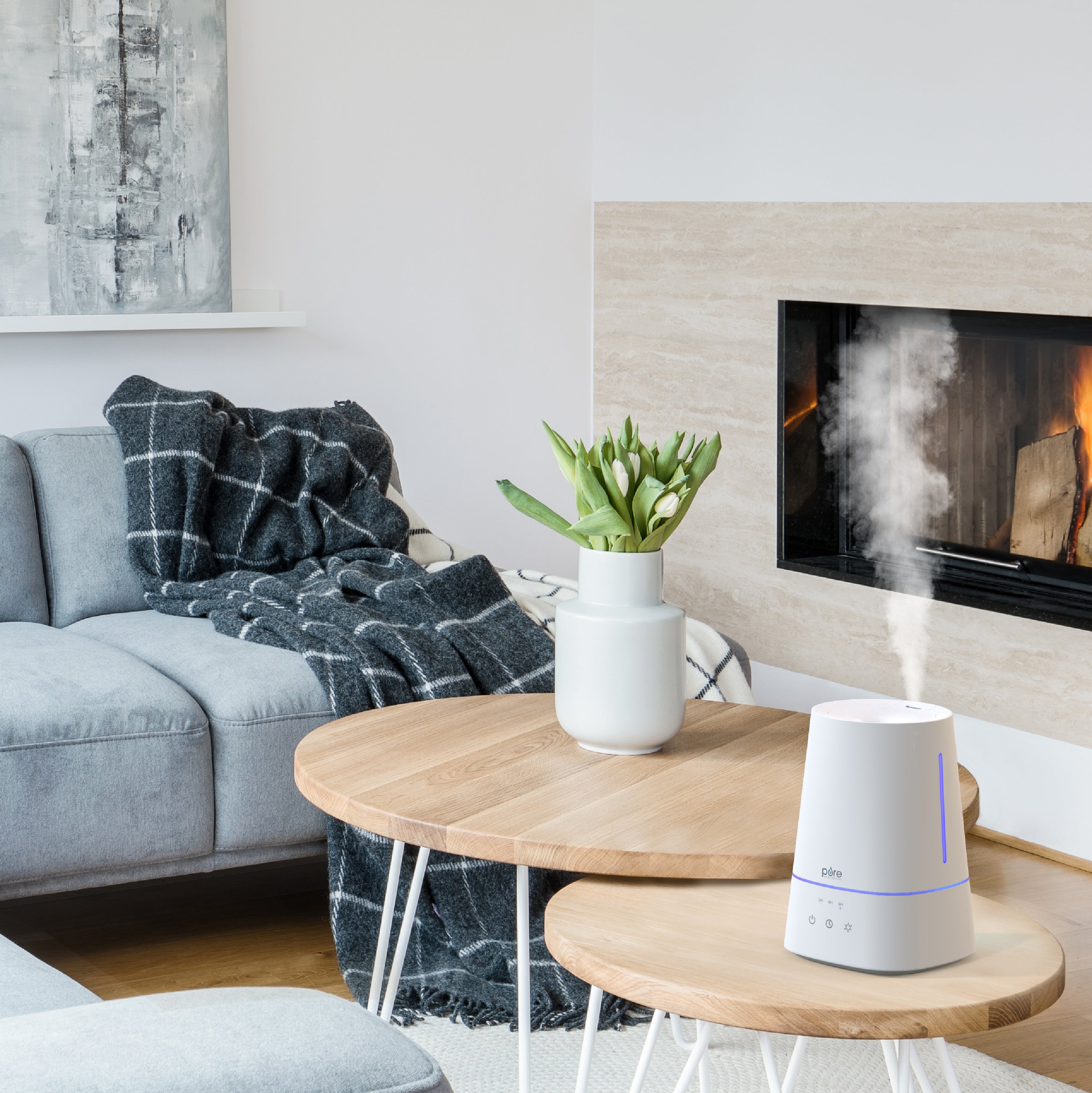HUME™ Max Top Fill Humidifier - Large Capacity 6L Cool Mist Humidifier for Home, Bedroom & Office - Ultra Quiet Air Humidifier with Essential Oil Diffuser for Dry Air Relief, Baby Nursery & Plants