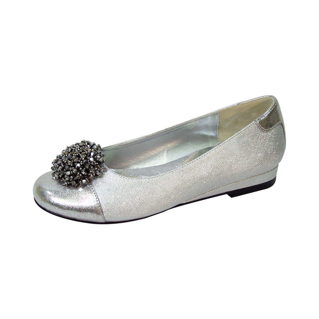 Women's Wide Width Slip-On Ballet Flats - Fuzzy Andie Comfortable Dress Shoes for Work, Travel & Casual Wear