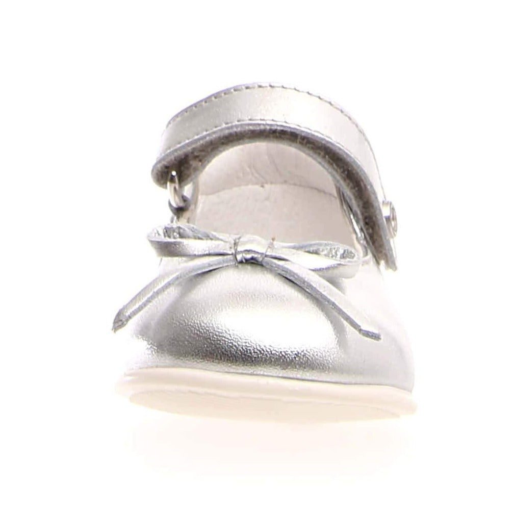 Naturino Girls Metallic Sole Ballet Flats - Silver | Comfortable & Stylish Shoes for School, Parties & Everyday Wear