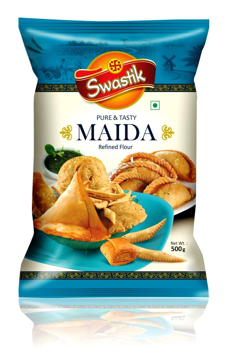 SWASTIK MAIDA 2.5 KG All Purpose Flour - Premium Quality Indian Wheat Flour for Baking, Cooking & Roti Making - Perfect for Home Chefs & Restaurants
