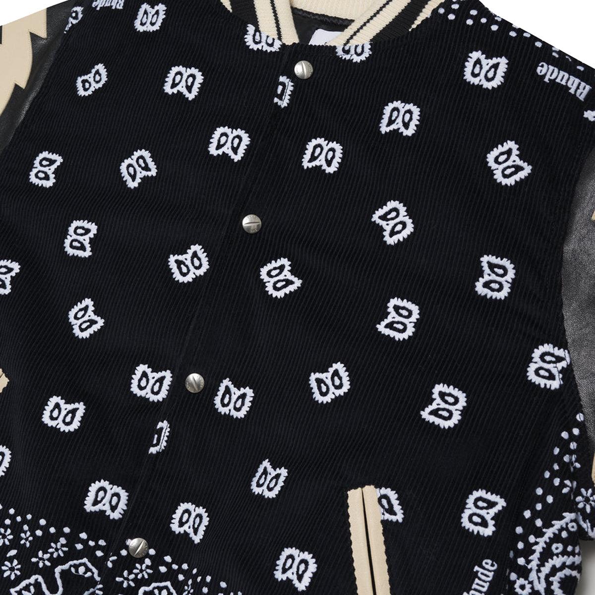 Stylish Black and White Bandana Bomber Jacket for Men & Women | Trendy Streetwear Fashion | Perfect for Casual Outings, Concerts, and Outdoor Adventures