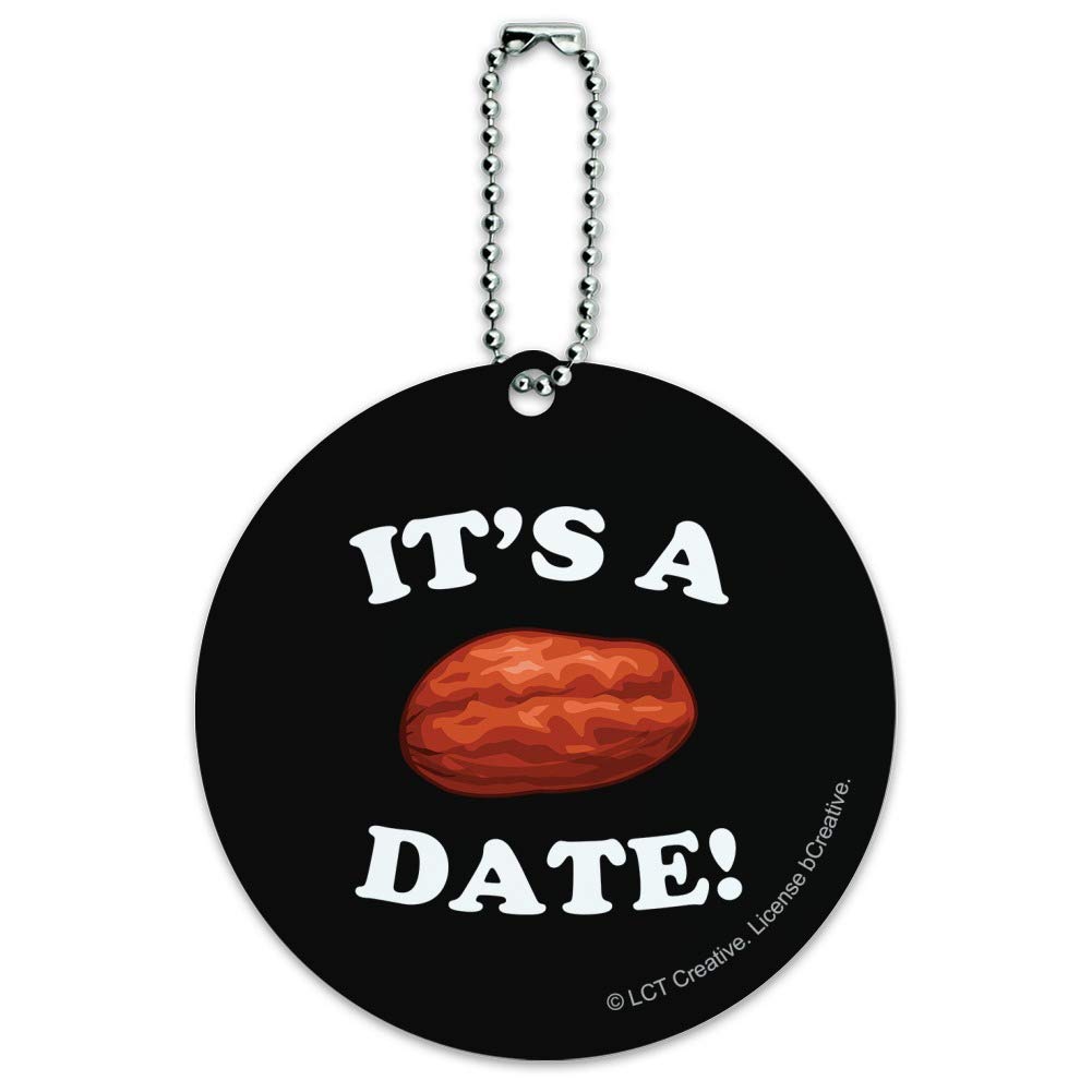 Funny Humor Round Luggage ID Tag - Personalized Suitcase Carry-On Travel Accessory for Vacation, Business Trips & Airplane Travel