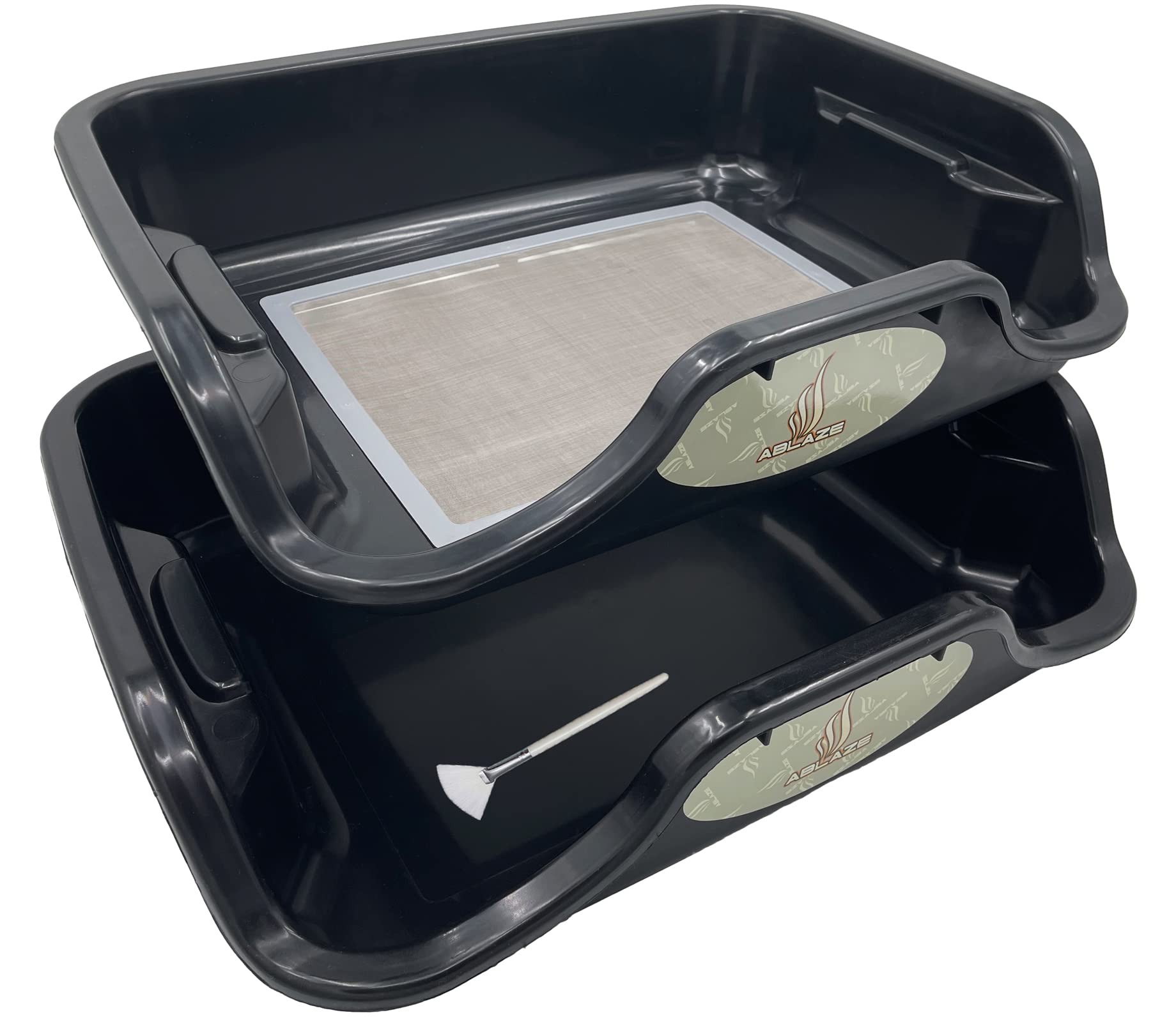 Ablaze Extra Large Tray with 150 Micron Replaceable Screen - Perfect for Screen Printing, DIY Crafts, and Professional Art Projects