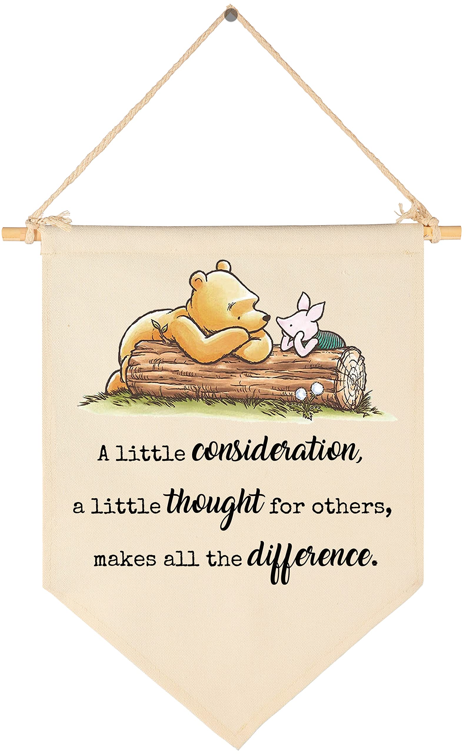 Thoughtful Birthday & Christmas Gift - Personalized Canvas Hanging Flag Banner Wall Decor for Baby, Kids, Teens - Nursery, Bedroom, Playroom, Front Door Decorations - Perfect for Baby Showers, Birthdays & Holiday Celebrations