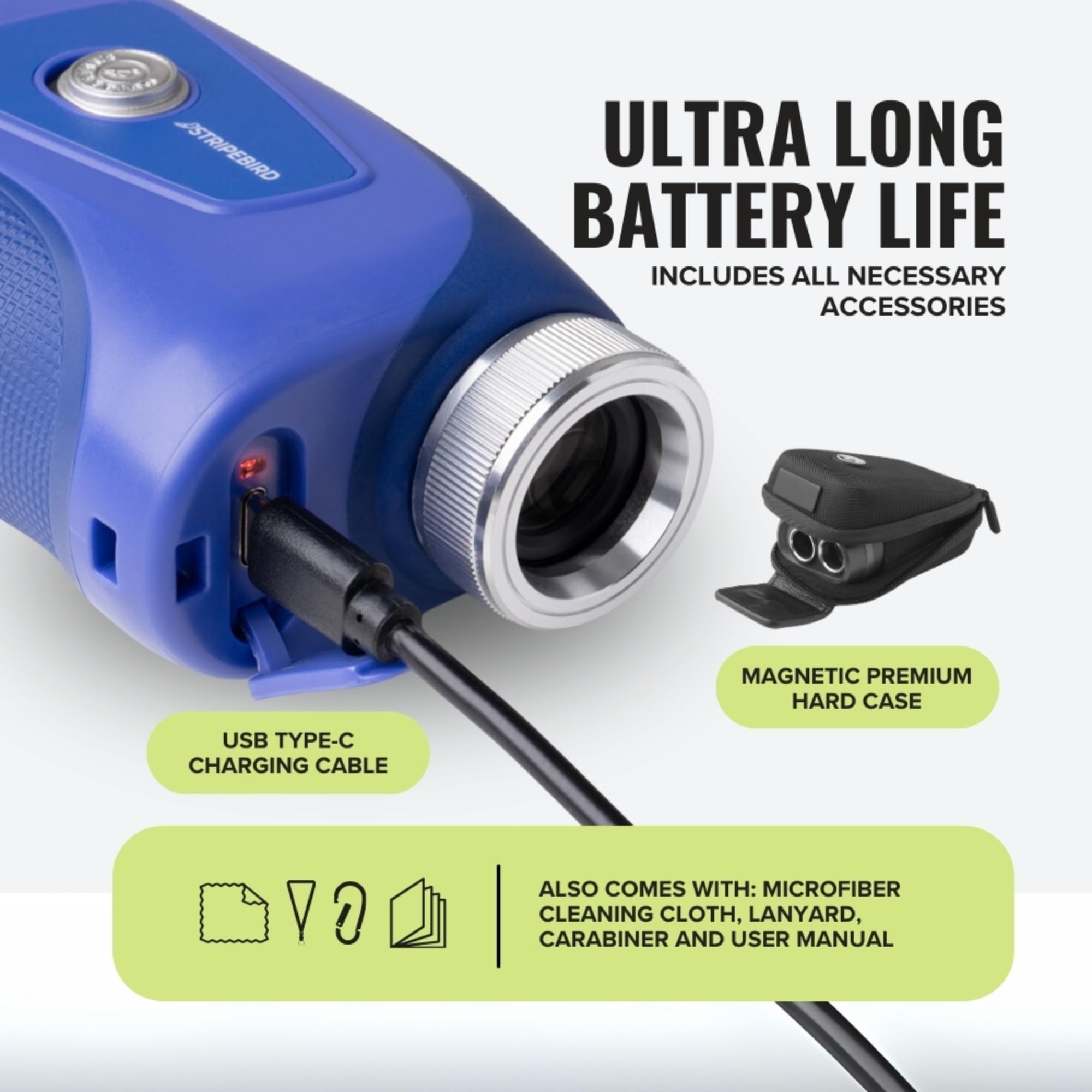 Pro Tour Golf Rangefinder with Slope Technology - Ultra-Strength Magnetic Laser Range Finder with Flag Lock Vibration | Perfect for Tournament Play, Course Practice & Outdoor Golf Accessories