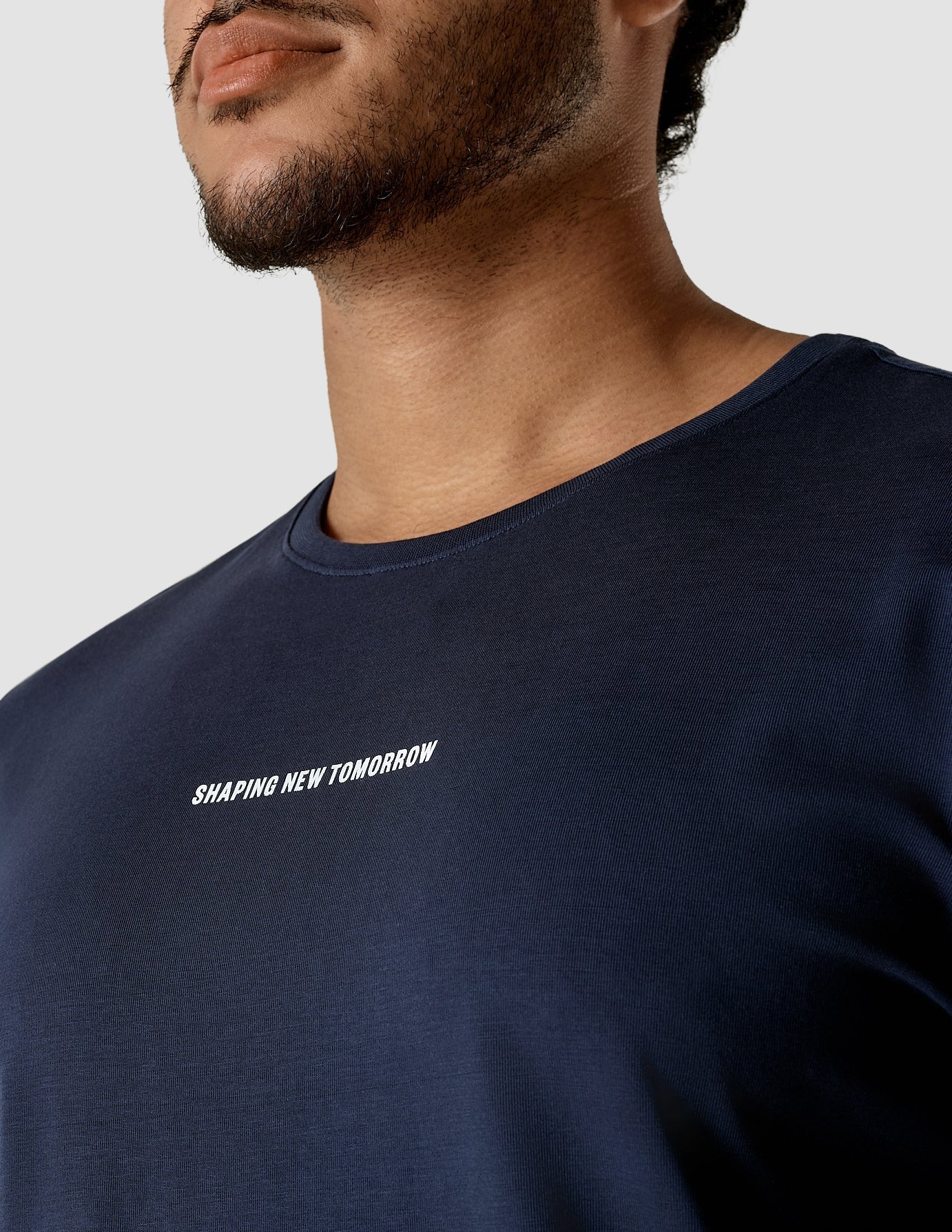 Premium Supima Cotton Men's T-Shirt - Navy Blue Crew Neck Tee for Casual Wear & Everyday Comfort