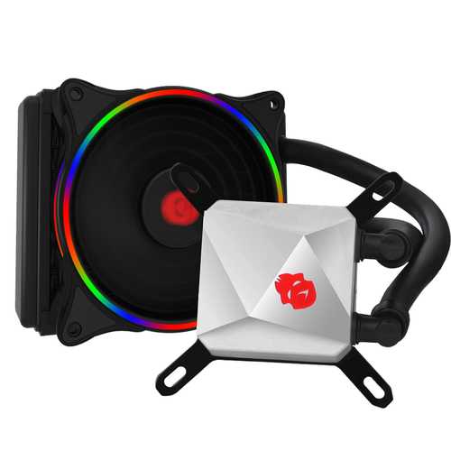 Best CPU Liquid Cooler - 12CM RGB LED Water Cooling System with Pump & Radiator for Intel & AMD - Perfect for Gaming PCs & High-Performance Workstations