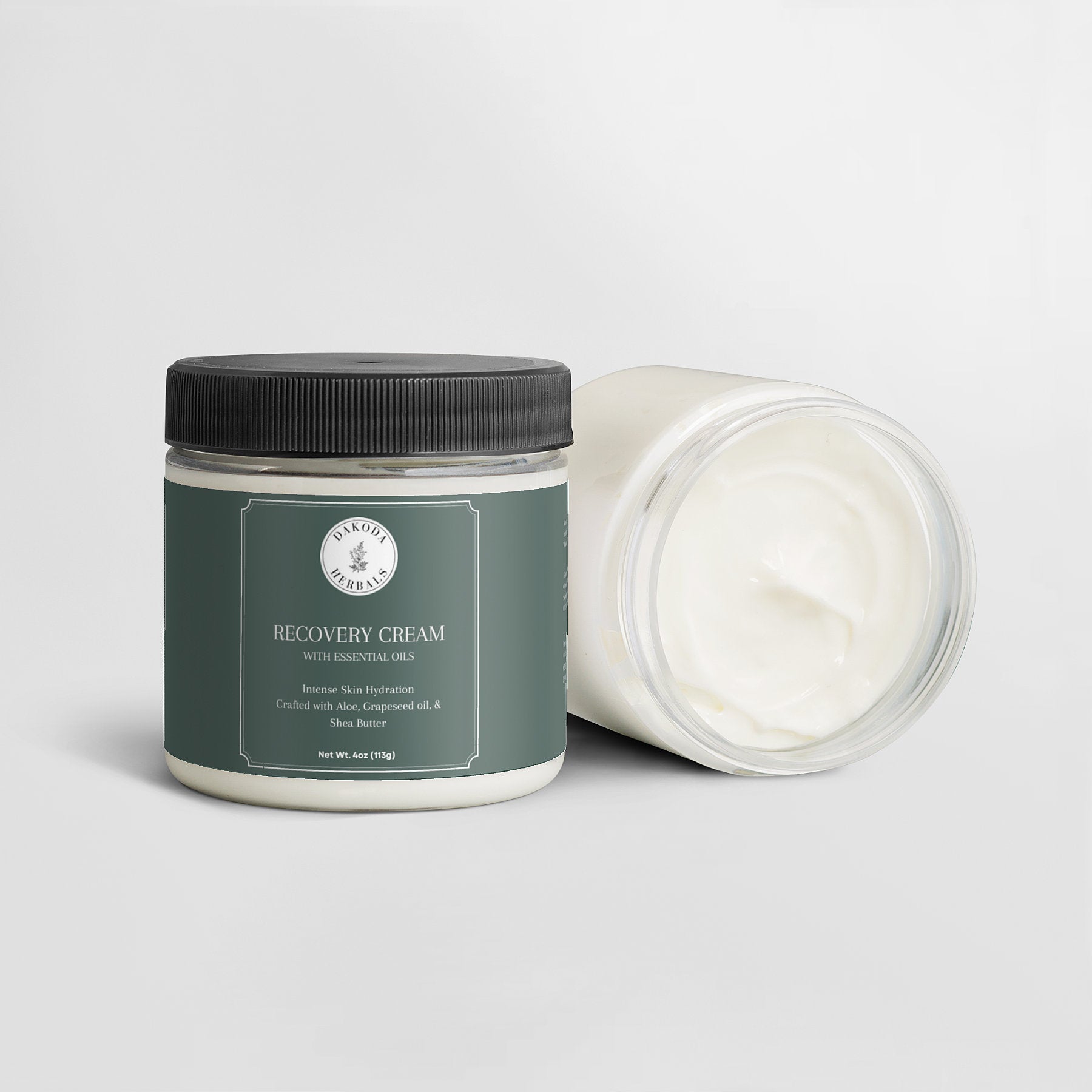 Organic Recovery Cream with Lavender & Tea Tree Essential Oils - Deep Hydration for Dry, Sensitive Skin - Perfect for Post-Workout, Sunburn & Winter Skin Care