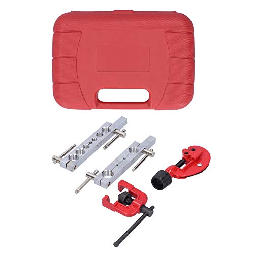 Professional Flaring Swaging Tool Kit - Manual Copper Tubing Flaring Tool for Stainless Steel, Aluminum, Titanium & Iron Pipes - Perfect for Plumbing, HVAC & Automotive Repair