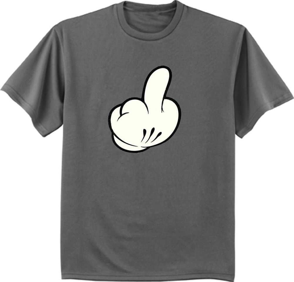 Funny Middle Finger Graphic T-Shirt for Big and Tall Men | Comfortable Cotton Tee with Bold Print | Perfect for Casual Wear, Parties & Gifts