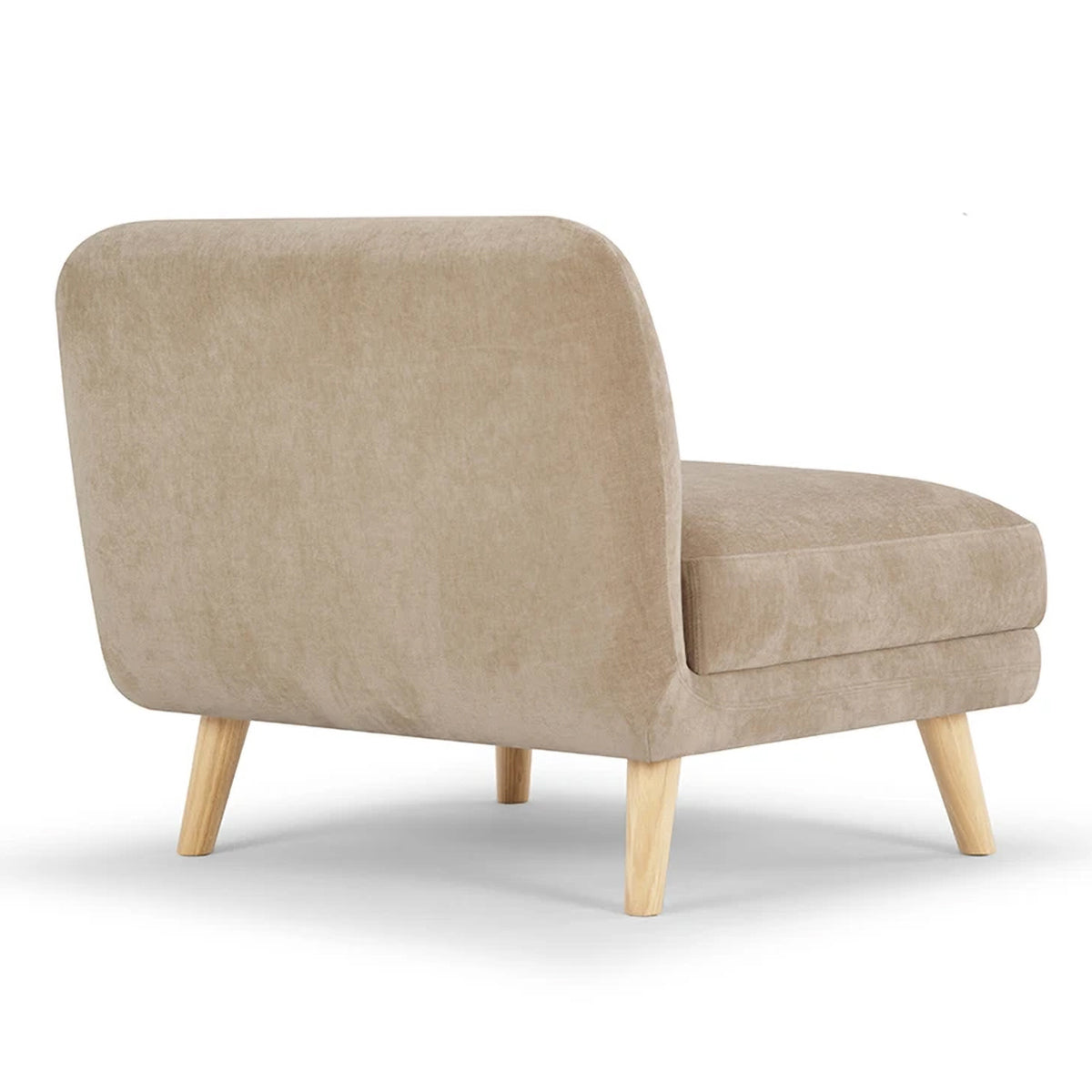 Alfred Fabric Modular Sectional Sofa (Armless) - Modern Living Room Furniture for Small Spaces & Apartments
