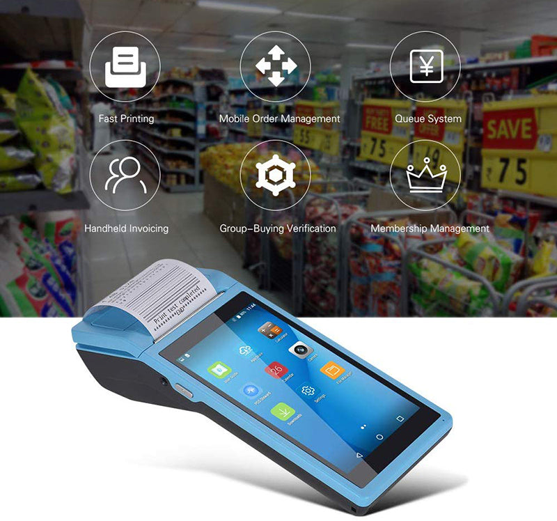 P58 S1/S2 Wireless Handheld POS Terminal - Bluetooth Barcode Scanner for Retail Stores, Restaurants & Mobile Payments | Fast Checkout Solution for Small Businesses
