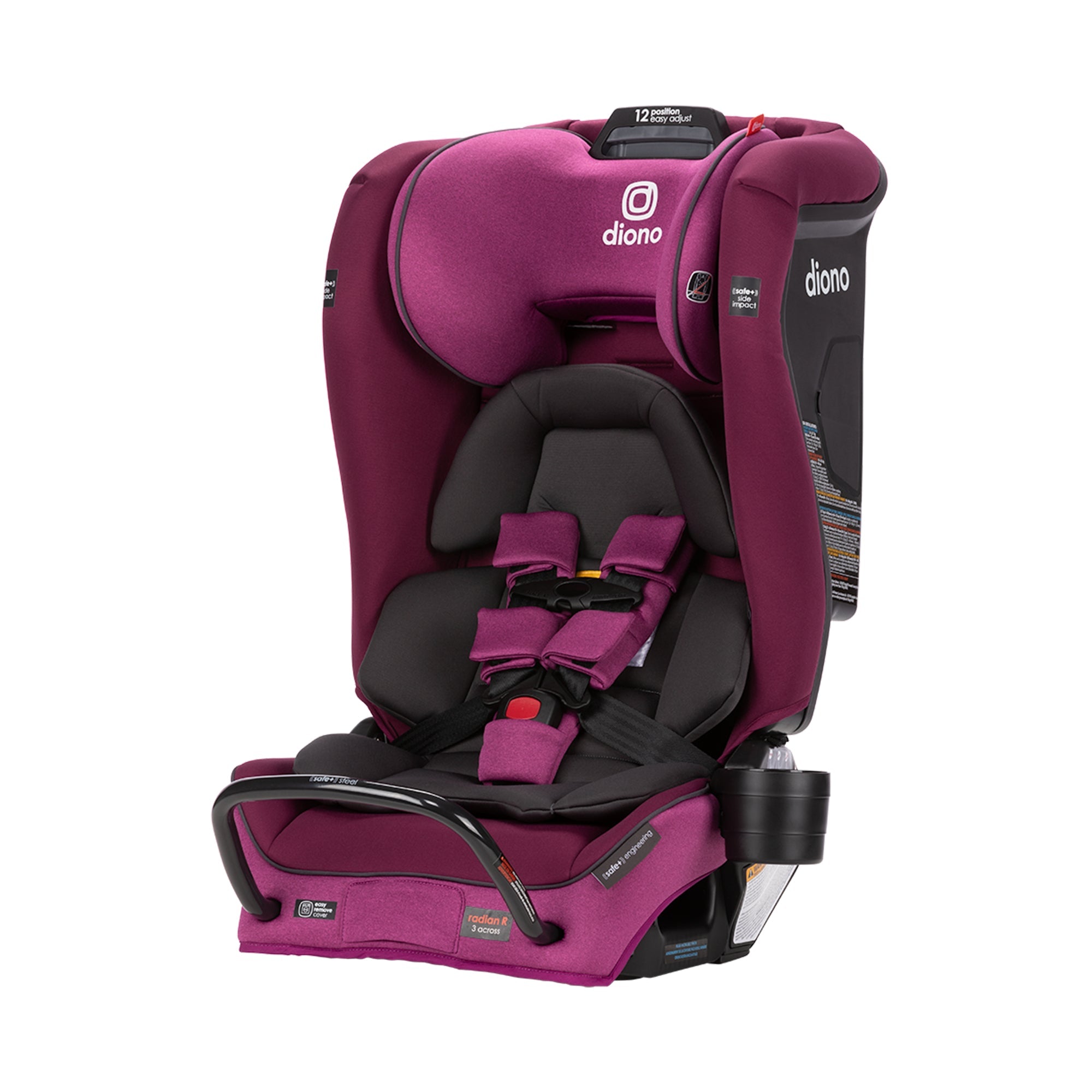 Diono Radian 3RXT SafePlus Convertible Car Seat for Toddlers & Kids - 3-in-1 Rear Facing, Forward Facing & Booster - Premium Safety for Travel & Everyday Use