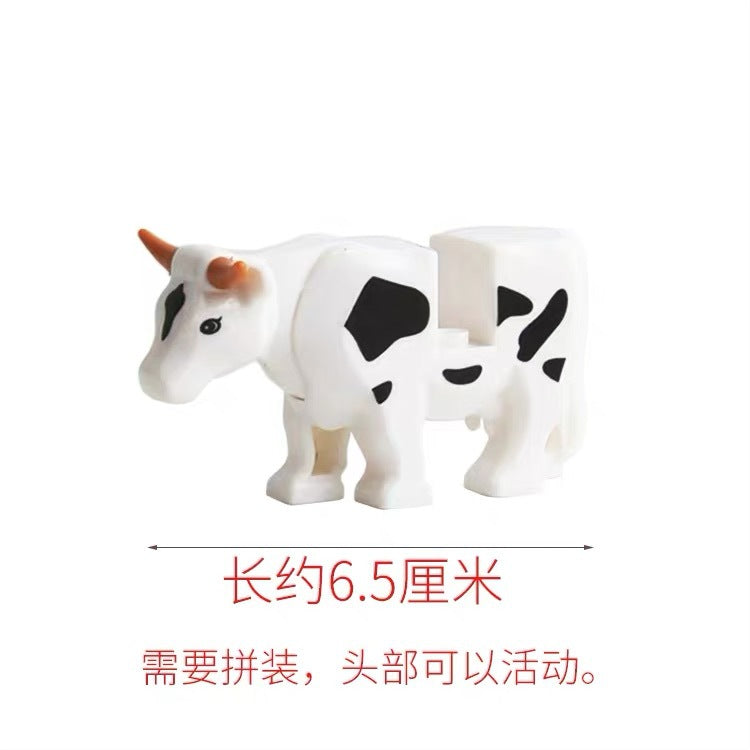 Small Animal Particle Building Blocks - Cow Toy for Kids, Creative STEM Educational Construction Set | Perfect for Playtime, Learning & Developing Fine Motor Skills
