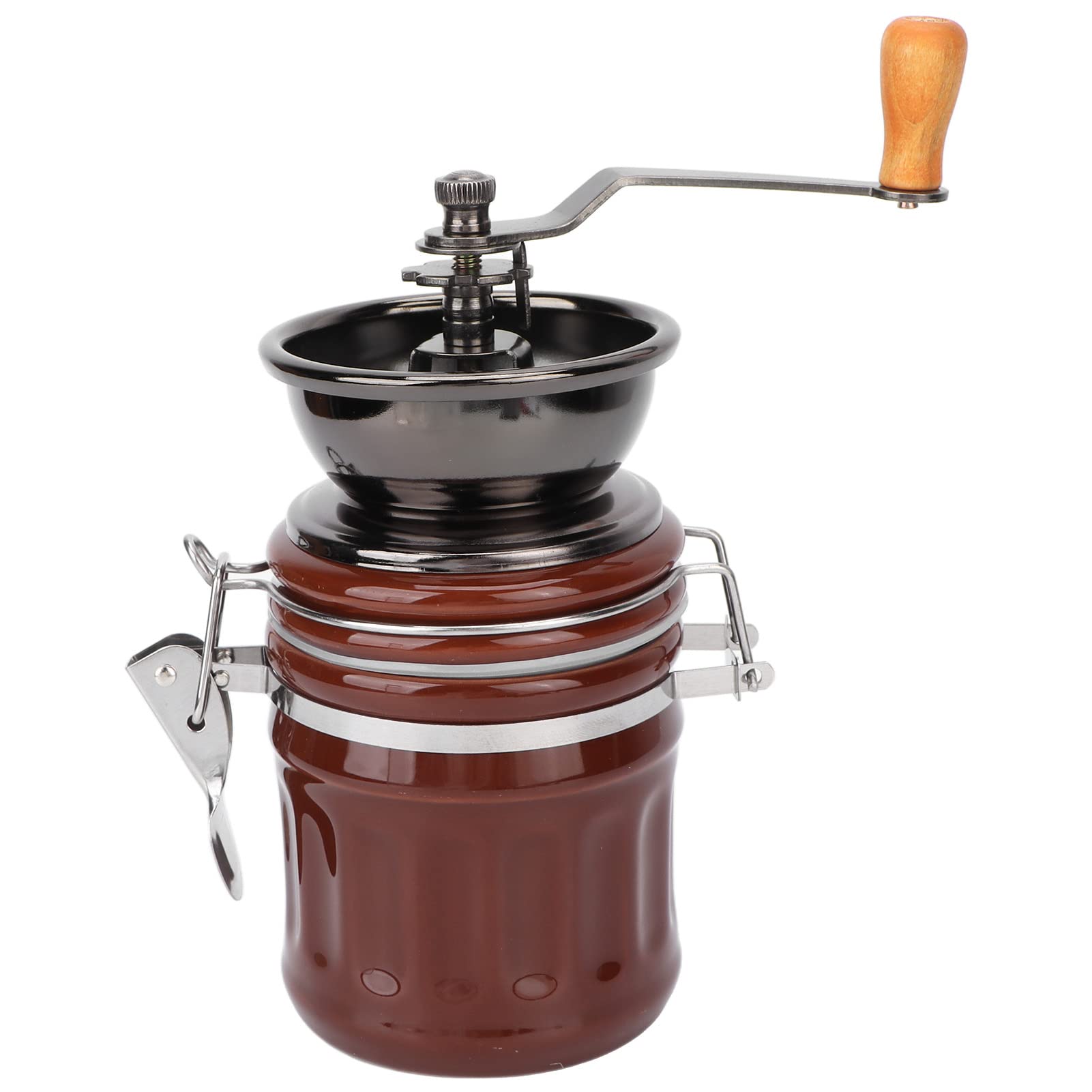 Premium Portable Coffee Grinder - Manual Ceramic Burr Mill with Travel Handle for Espresso, French Press & Cold Brew | Perfect for Camping, Office & Home Use