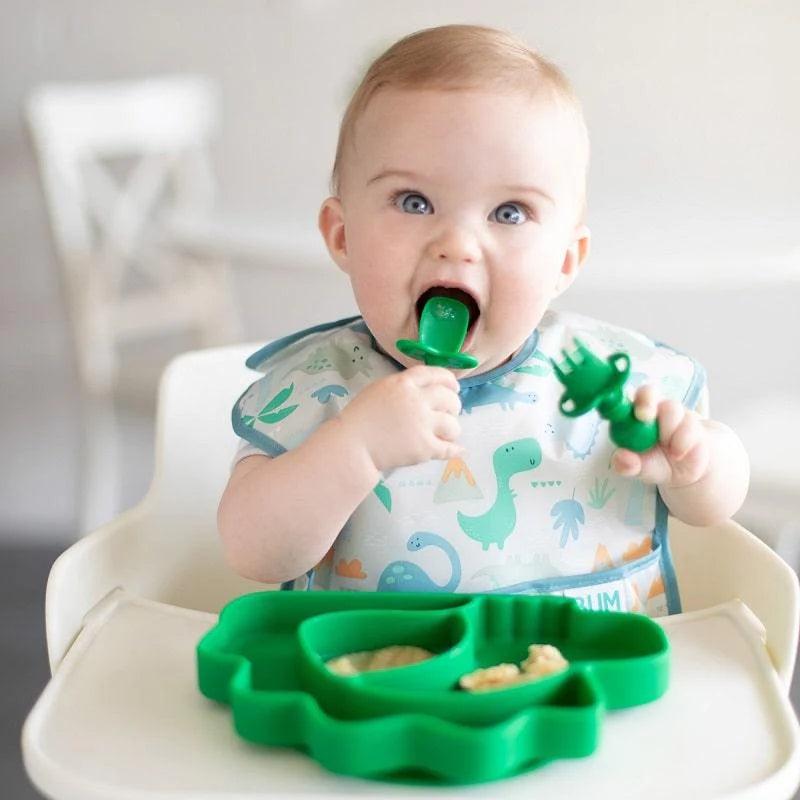 Bumkins SuperBib 3 Pack - Waterproof Baby Bibs for Messy Eaters | Soft, Adjustable & Easy Clean Feeding Bibs for Infants & Toddlers | Perfect for Meal Time, Daycare & Travel