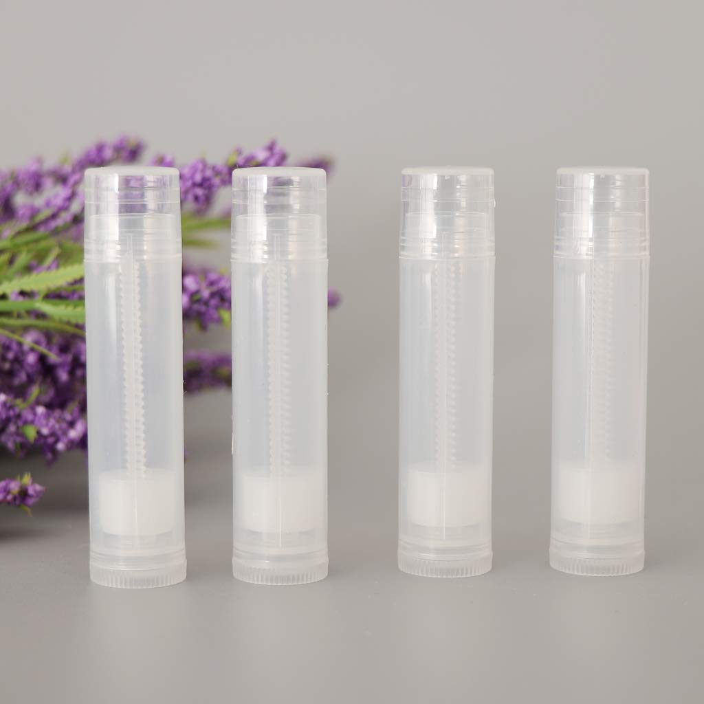 Packdost 5g Clear Empty Lip Balm Tubes - 20 Pack Refillable Chapstick Containers for DIY Lipstick, Cosmetics & Makeup | Perfect for Homemade Lip Care, Travel & Gift Giving