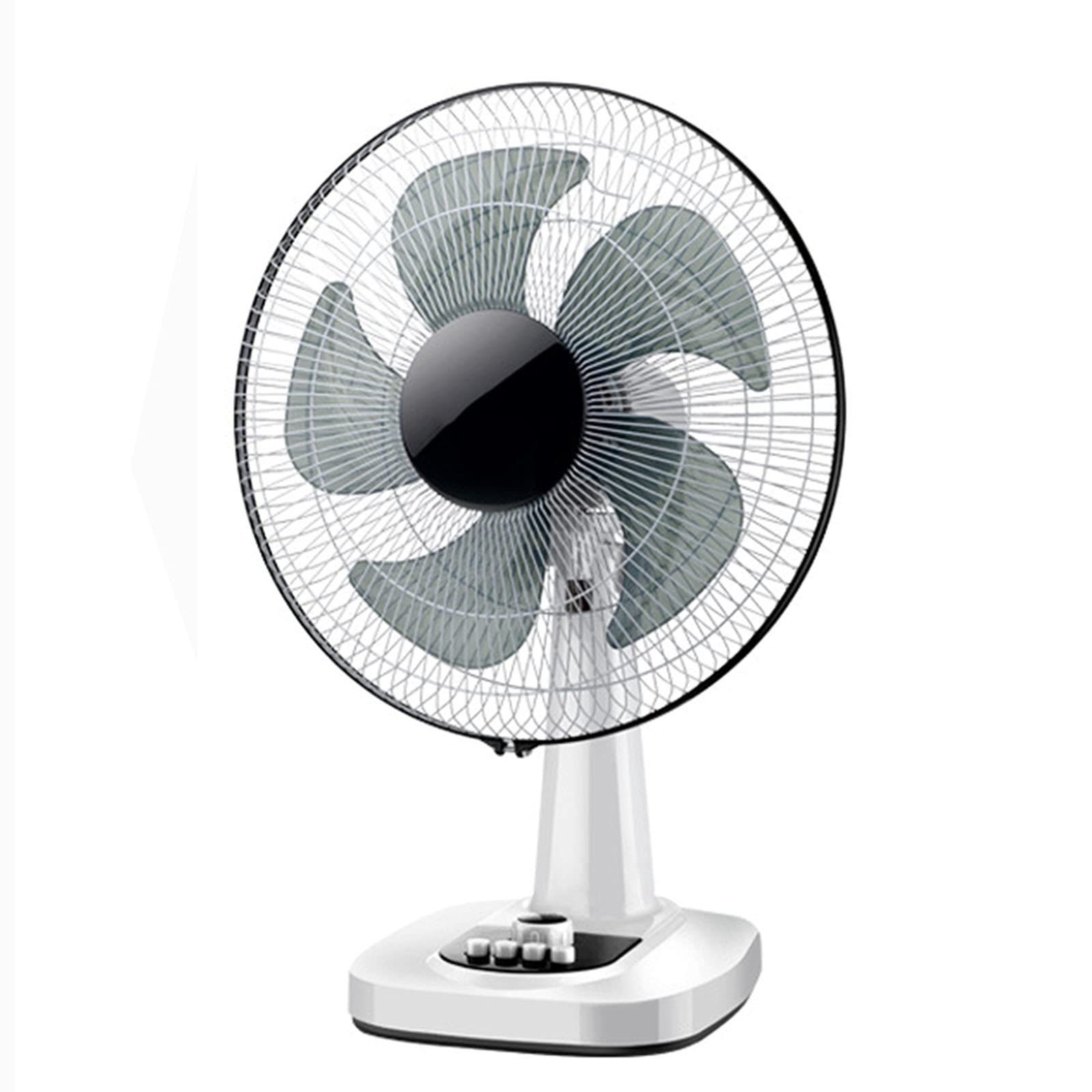 16-Inch Quiet Table Fan with 3 Speed Settings, 120° Oscillation & Adjustable Tilt - Portable Desk Fan for Home, Office, Dorm | 5-Blade Air Circulation Fan with 1-Hour Timer | Perfect for Indoor, Outdoor, Camping & Patio Use