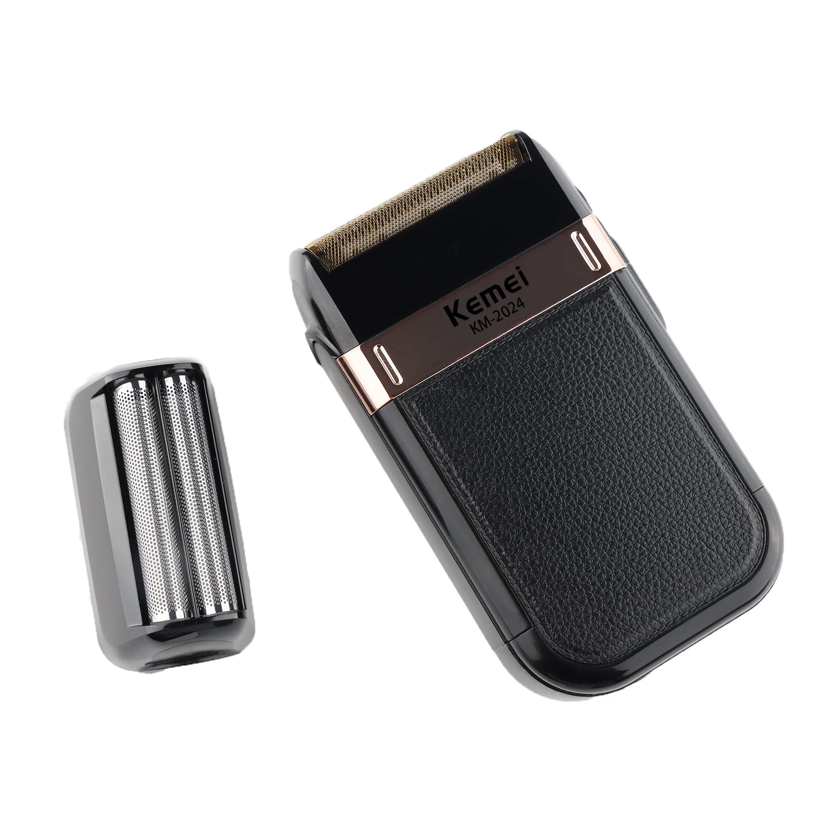 KEMEI Waterproof Cordless Electric Razor for Men - USB Rechargeable Beard Trimmer with Twin Blades, Precision Shaver & Body Groomer - Perfect for Travel, Home & Gym Use