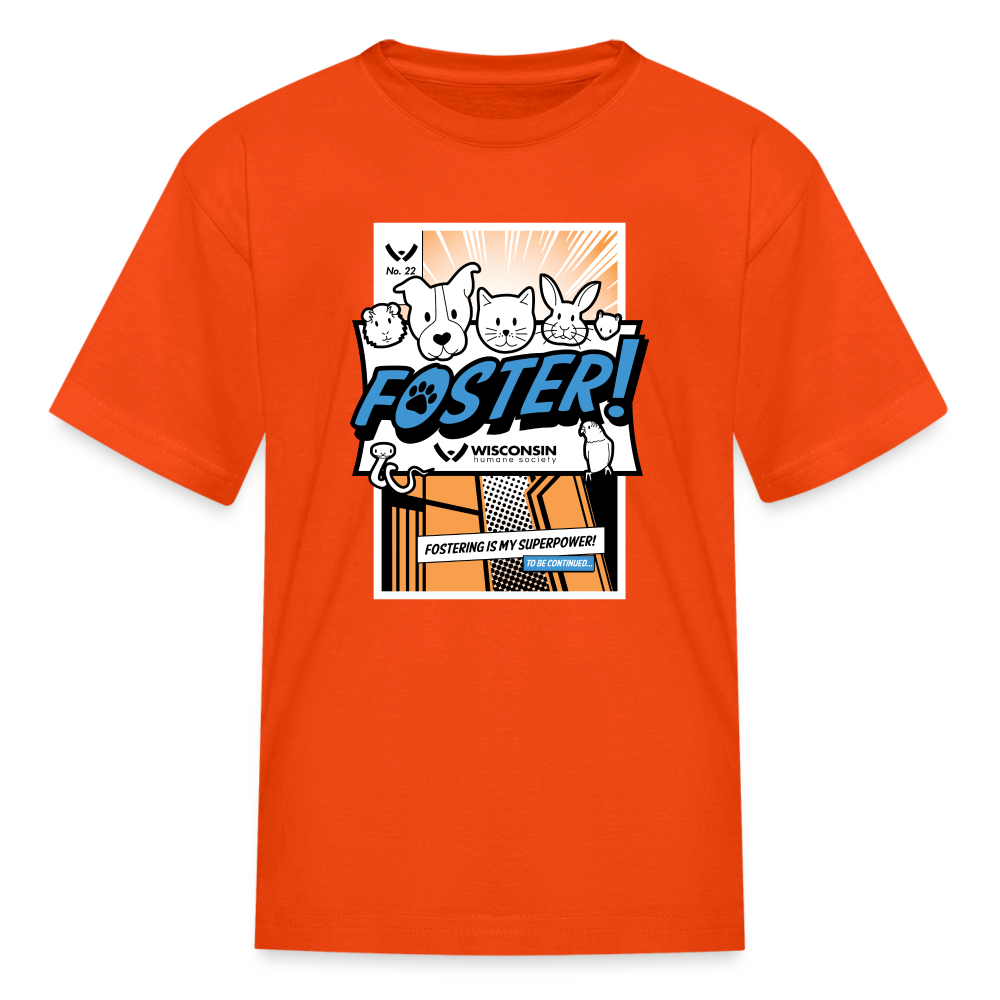 Foster Comic Kids' T-Shirt - Cute Cartoon Graphic Tee for Boys & Girls - Soft Cotton Comfortable Playwear for School, Playdates & Everyday Fun