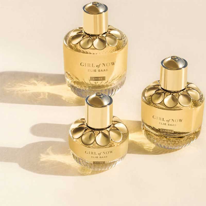 Elie Saab Girl Of Now Shine Eau de Parfum for Women - Floral Fruity Perfume for Day & Night Wear, Date Nights & Special Occasions