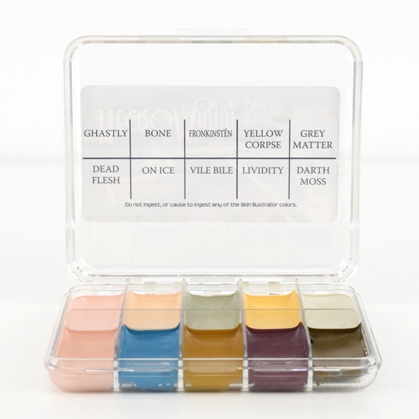 Skin Illustrator On Set Necromania Palette – Professional SFX Makeup Kit for Halloween, Cosplay & Special Effects – Perfect for Artists & Enthusiasts