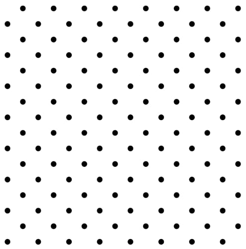 White W/ Black Pola Dots