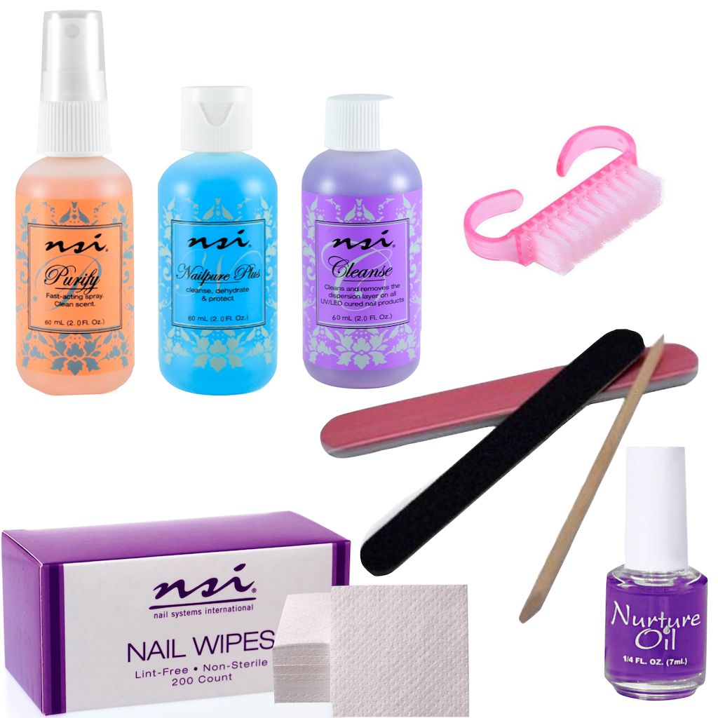 Professional Nail Prep Kit for Salon & Home Use - Cuticle Pusher, Nail Buffer, File & Cleaner - Perfect for Manicures, Pedicures & DIY Nail Care