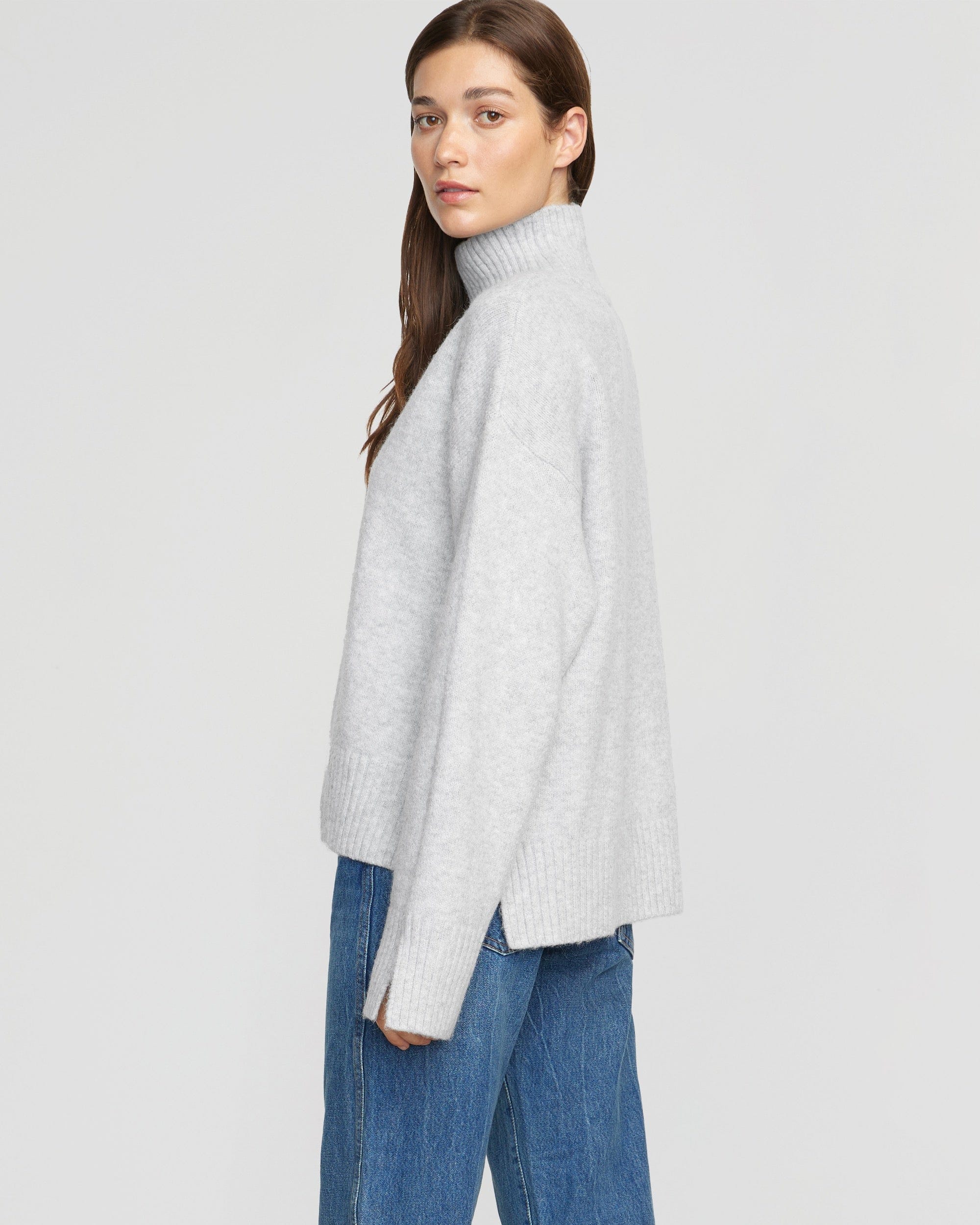 Karlie Oversized Turtleneck Sweater for Women - Cozy Chunky Knit Winter Pullover - Perfect for Casual Outfits, Office Wear & Holiday Gatherings