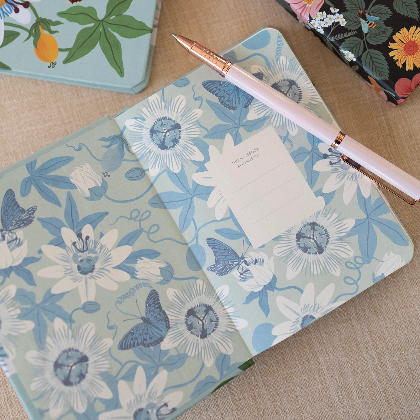 Botanica Paper Co. Hardcover Notebook - Passion Flower Daydreams Design | Premium Lined Journal for Writing, Sketching & Note Taking | Perfect Gift for Students, Artists & Professionals