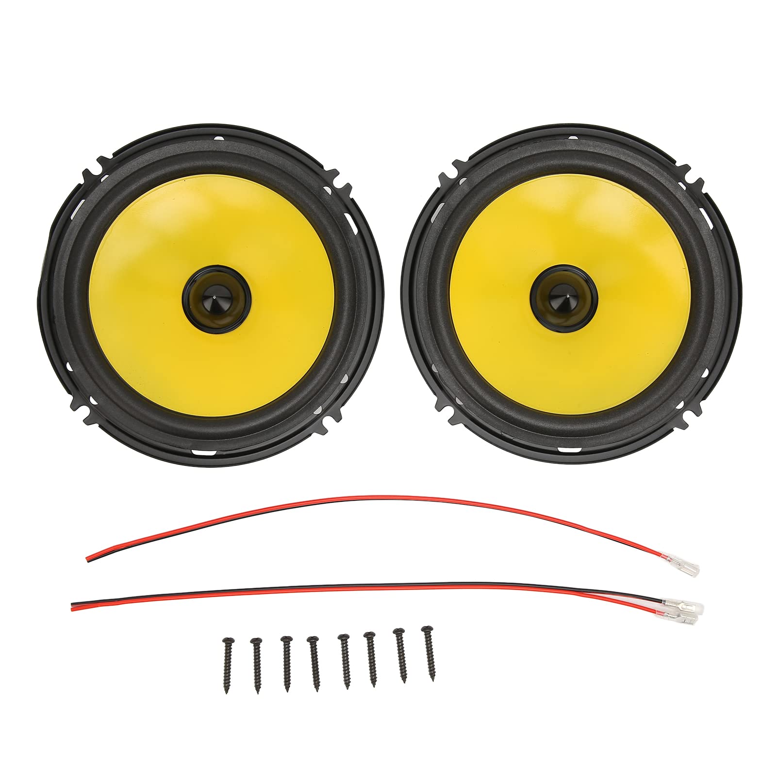 Dilwe 2pcs 6 Inch 600 Watt 2-Way 4 Ohm Coaxial Car Speakers, High-Performance Car Stereo System for Vehicles and Trucks, Ideal for Enhanced Audio Experience on the Road