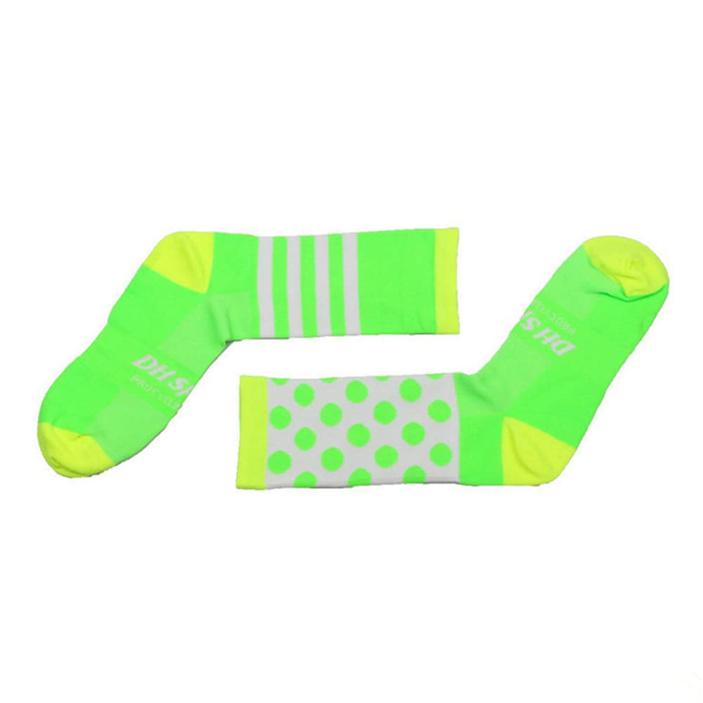 **Cycling Socks for Men & Women - Breathable Bike Riding Socks for MTB, BMX, XC - Athletic Ankle Socks in Black, Pink, Blue, Green, Orange - Perfect for Road Cycling & Mountain Biking**