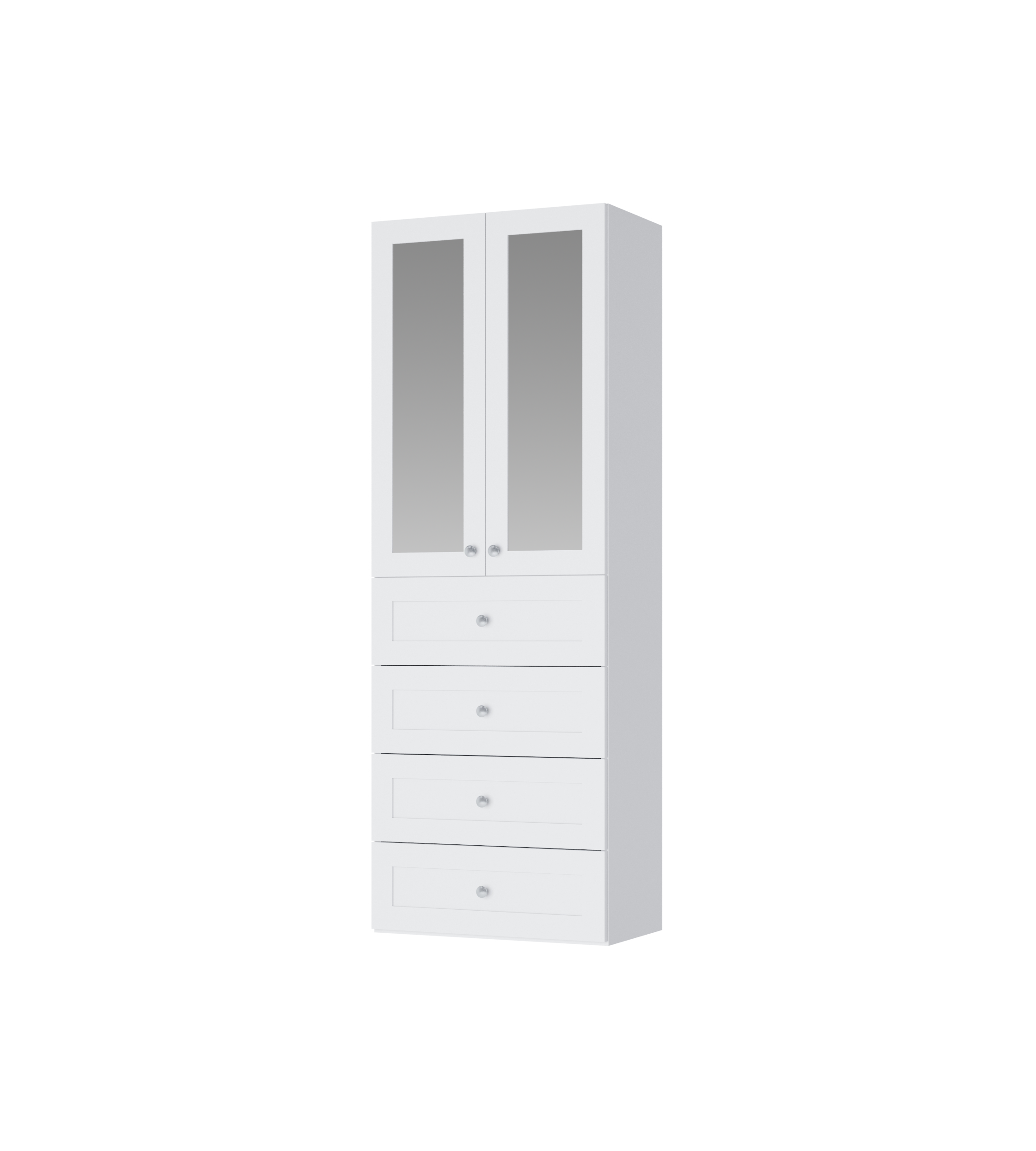 Full-Length Mirror Closet Doors for Bedroom & Wardrobe - Modern Frameless Design for Home & Office Organization