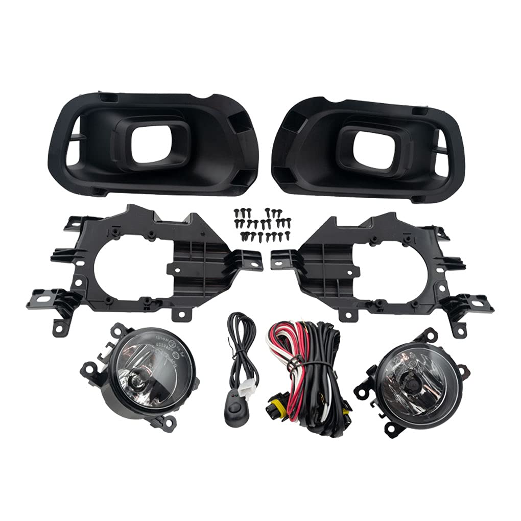 Ford Ranger Fog Light Assembly Kit - Compatible with 2019-2023 Models - Halogen Bulbs Included - Left & Right Side Replacement (FO1039195) - Perfect for Off-Roading & Night Driving