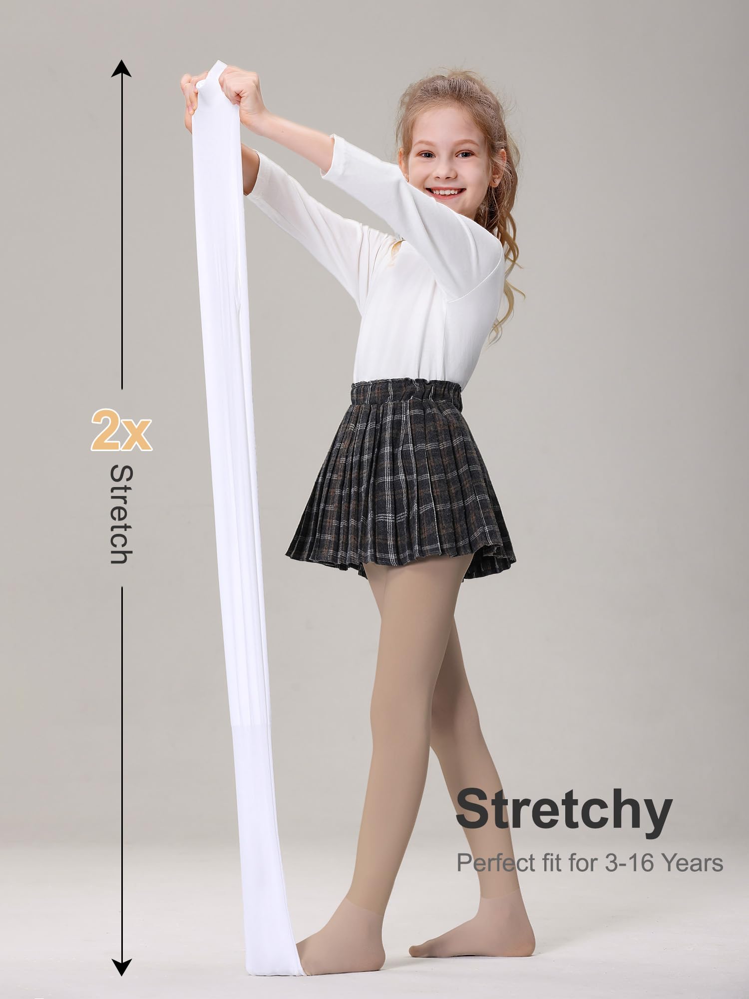DIPUG Girls Winter Warm Tights - Thick Thermal Pantyhose for School & Cold Weather - Perfect for Winter Outfits, Layering, and Everyday Comfort