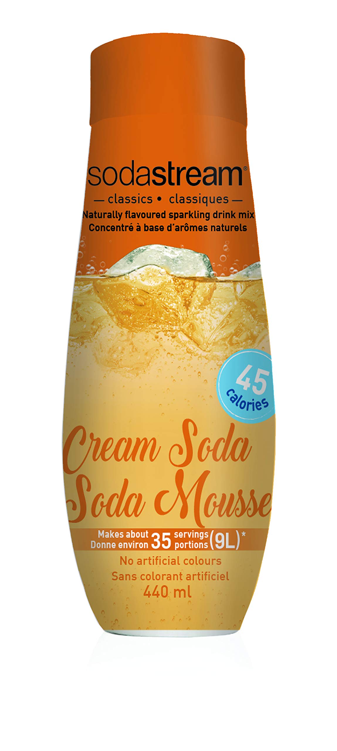 SodaStream Cream Soda Syrup - 14.8 Fl Oz (440ml) Refill Bottle for Sparkling Water Maker - Perfect for Homemade Carbonated Drinks, Parties & Family Gatherings