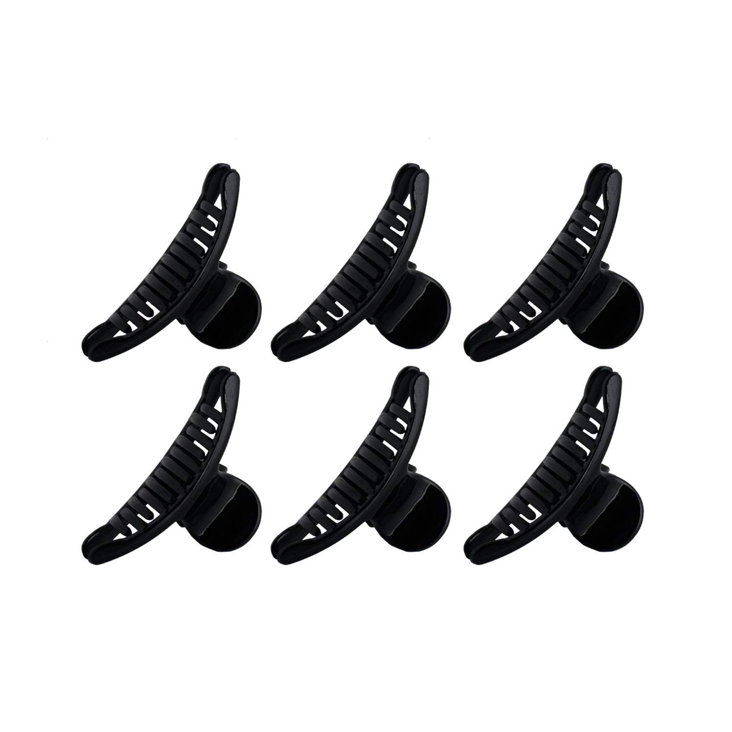 6-Pack Korean Acrylic Butterfly Hair Claw Clips – Small Transparent Hair Clasps for Women & Girls | Perfect for Ponytails, Buns & Everyday Hairstyles