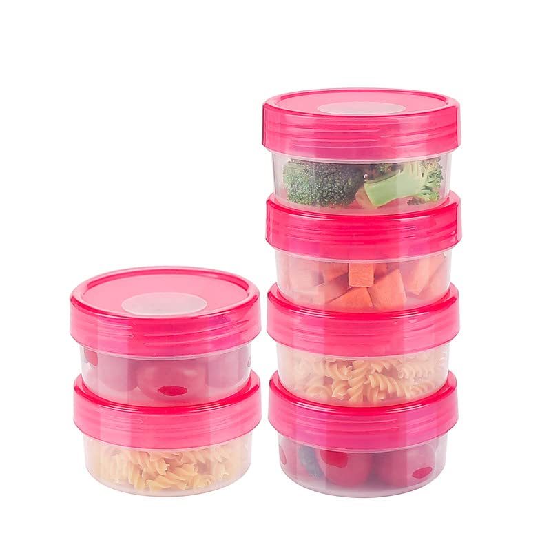 Tauno 15-Pack BPA-Free Plastic Food Storage Containers - 1.0 Cup Easy Lock & Open Design for Kitchen, Pantry & Meal Prep | Freezer & Microwave Safe | Perfect for Leftovers, Snacks & Food Organization