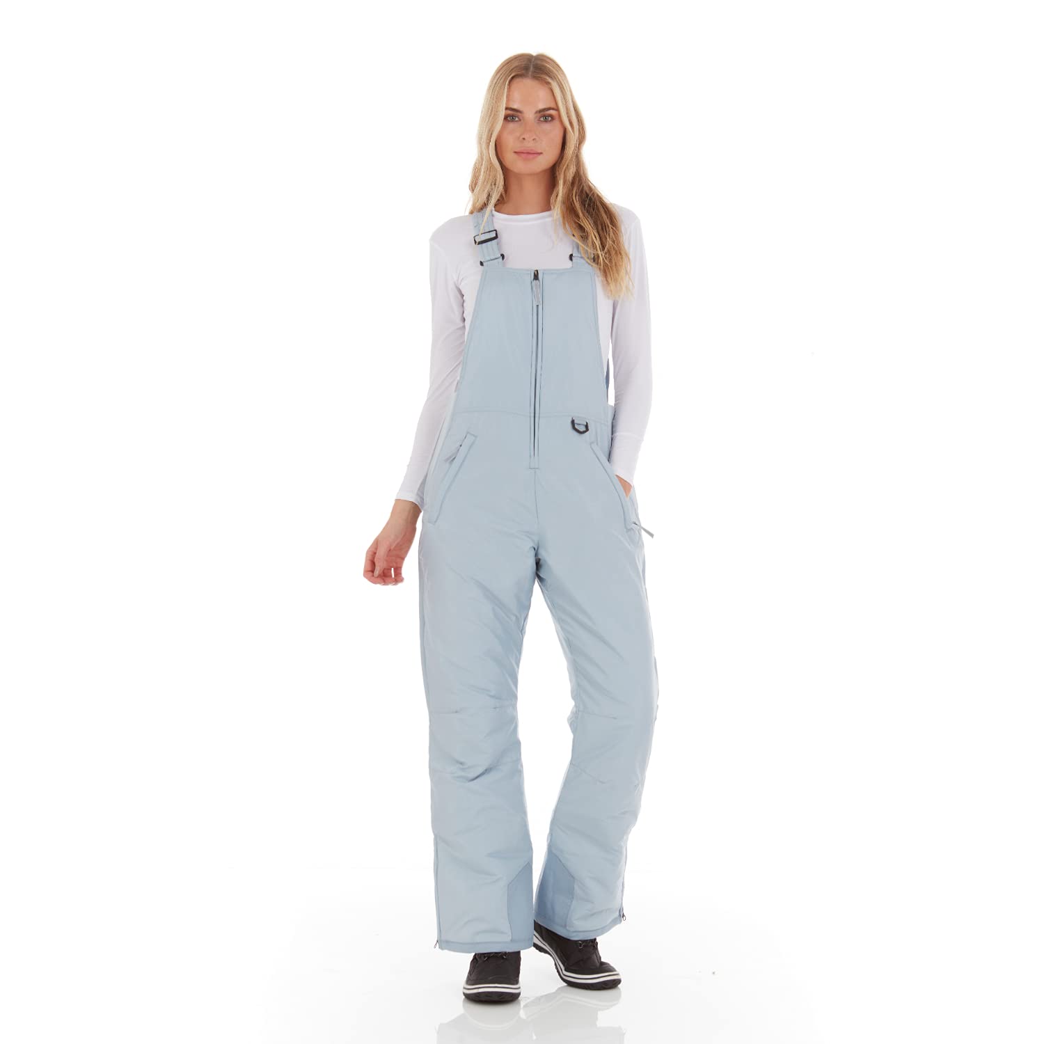 Arctic Quest Women's Insulated Waterproof Snow Bibs - Water Resistant Ski Pants for Snowboarding & Winter Sports - Warm Thermal Overalls for Outdoor Adventures