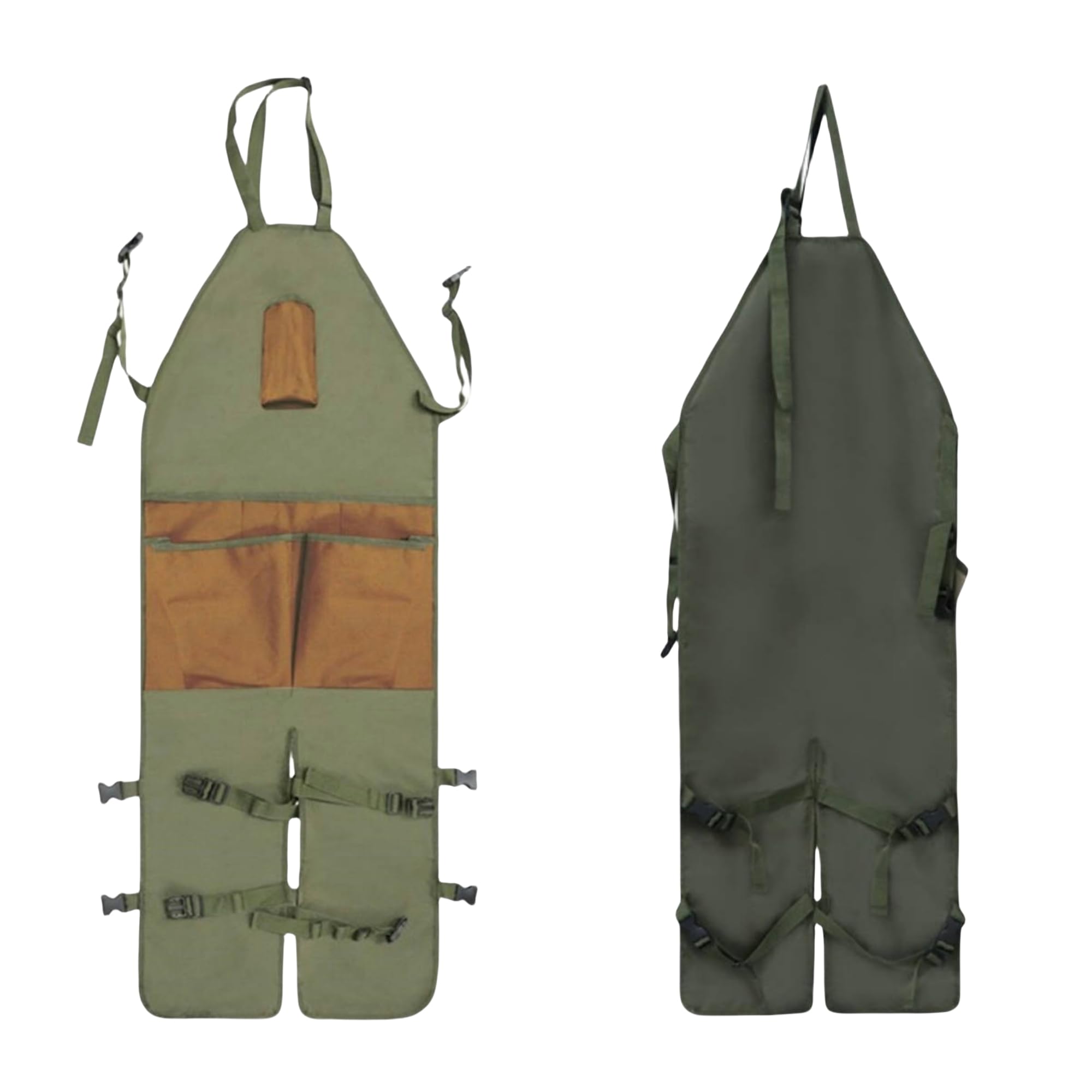 Durable Water-Resistant Gardening Apron with Quick-Release Pockets - Perfect for Harvesting, Planting & Outdoor Gardening Activities