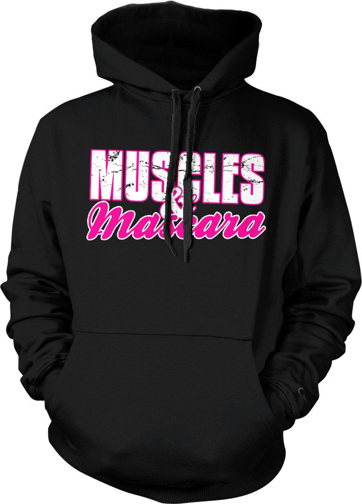 Muscles and Mascara Workout Hoodie - Stylish Bikini Body Gym Sweatshirt for Women | Perfect for Yoga, Running & Fitness Training