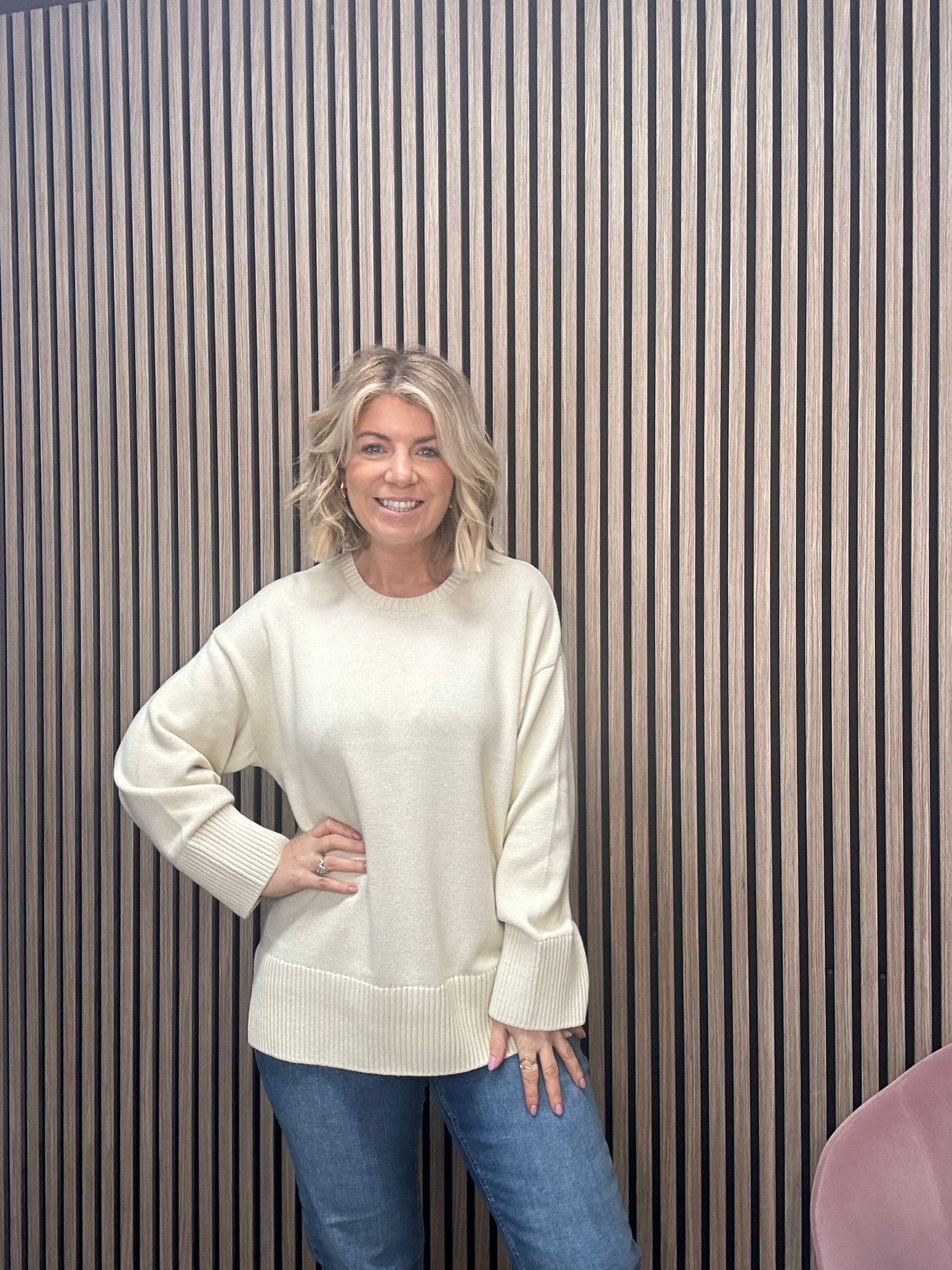 Cava Jumper (Birch) - Cozy Knit Sweater for Women | Perfect for Fall & Winter Outfits, Casual Wear & Layering